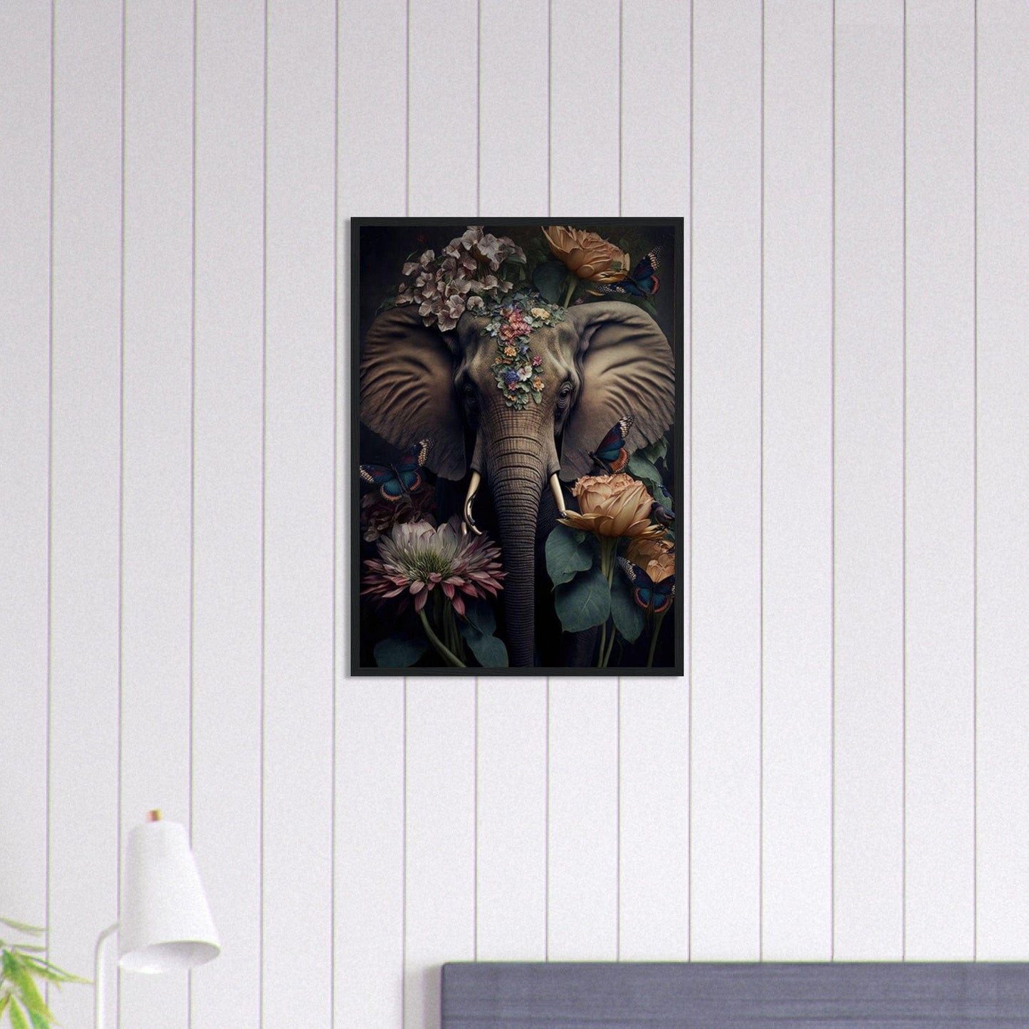 Canvanation Print Material 50x70 cm / 20x28″ Tableau Elephant Sentinelles des Âges