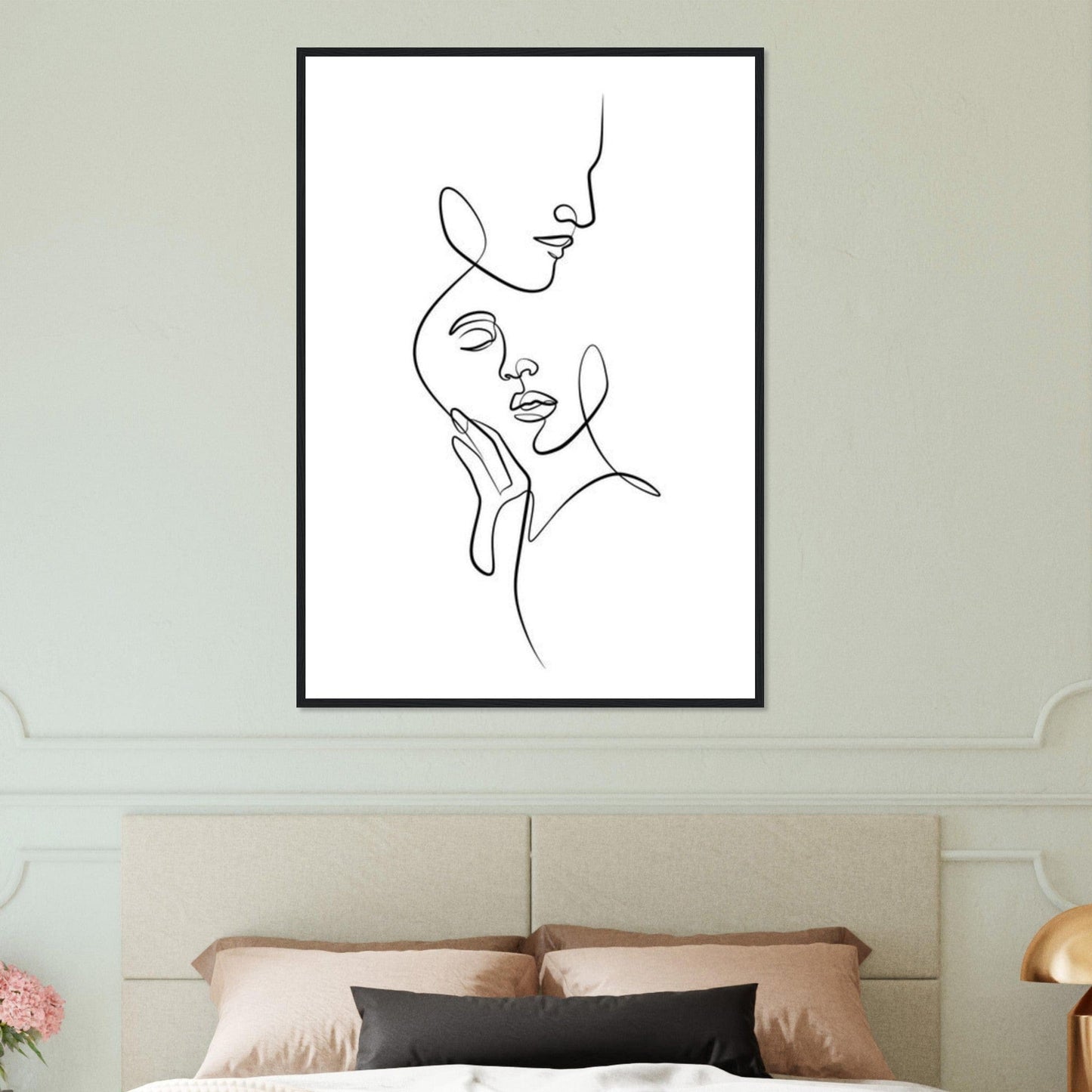 Canvanation Print Material Tableau Couple Passion en couleurs