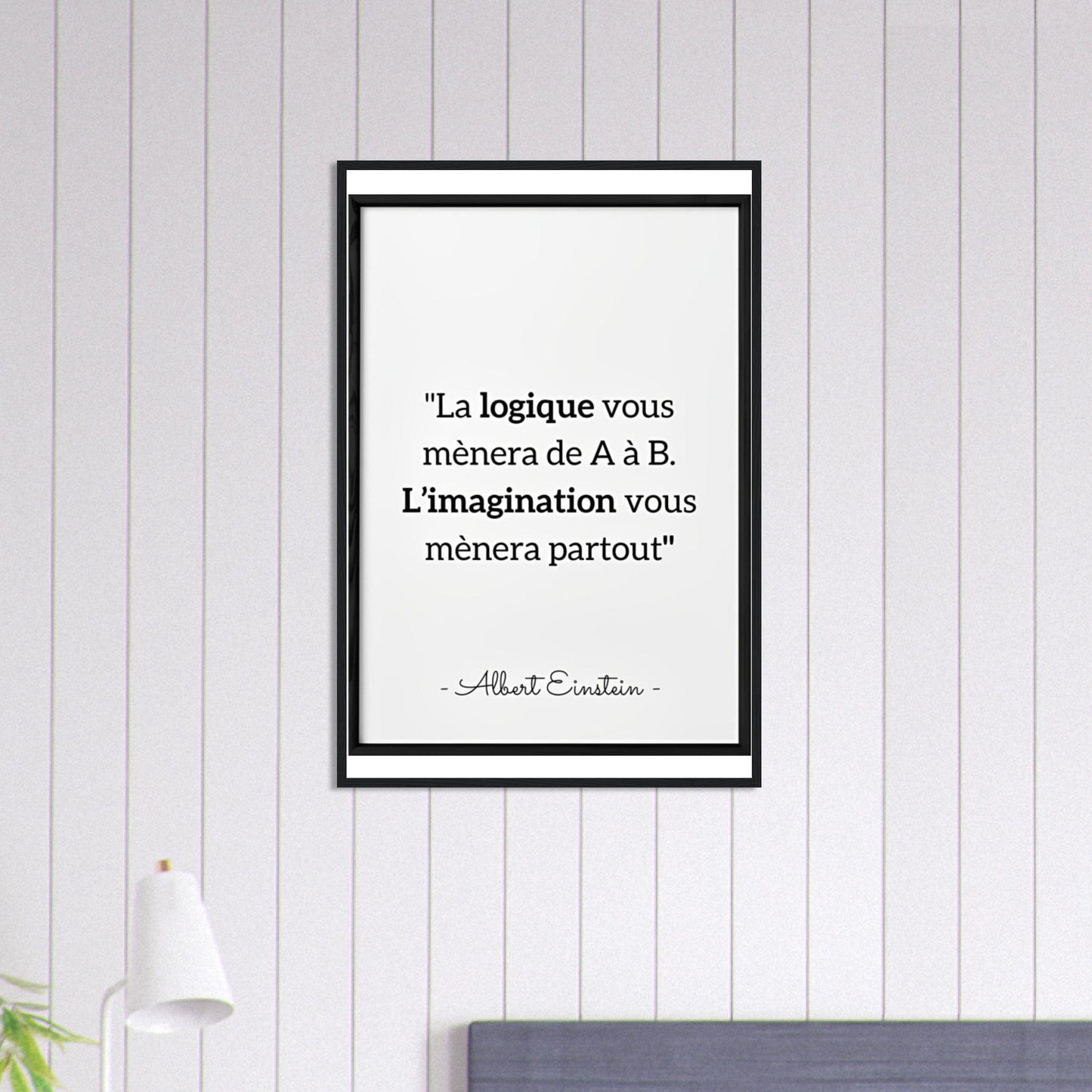 Canvanation Print Material 60x90 cm / 24x36″ Tableau Citation Albert Einstein