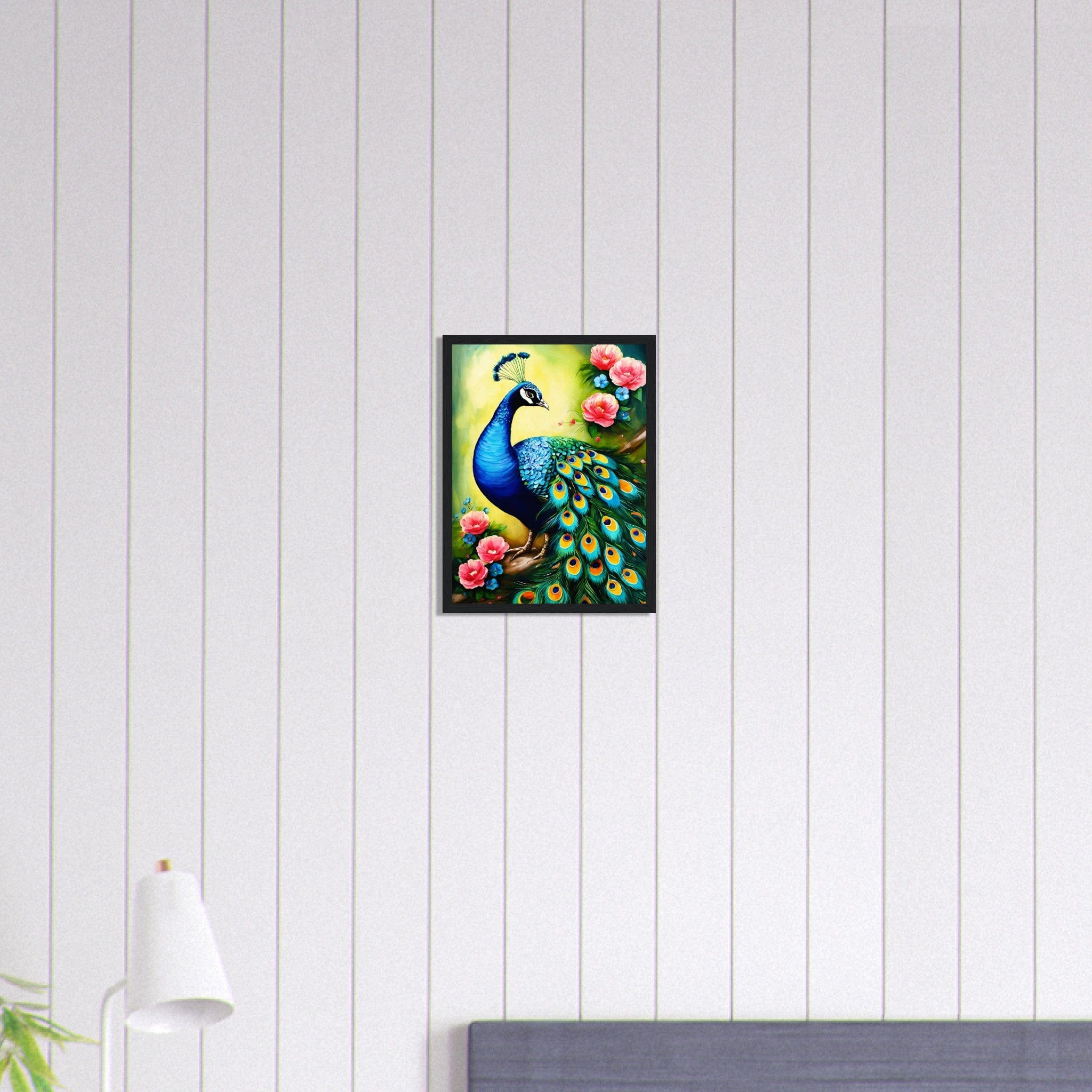 Canvanation Print Material 30x40 cm / 12x16″ Tableau Paon Parade de Beauté