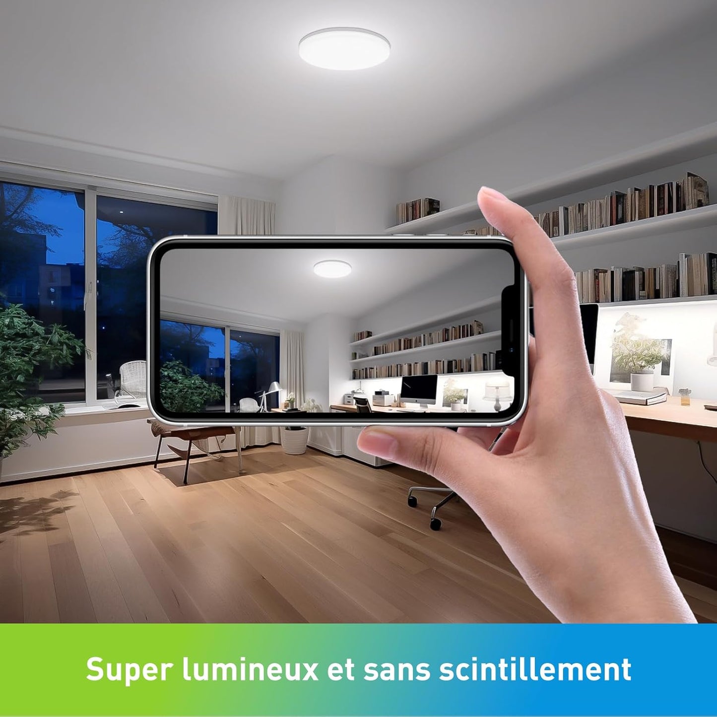 Canvanation Blanc 30cm Plafonnier LED Etanche