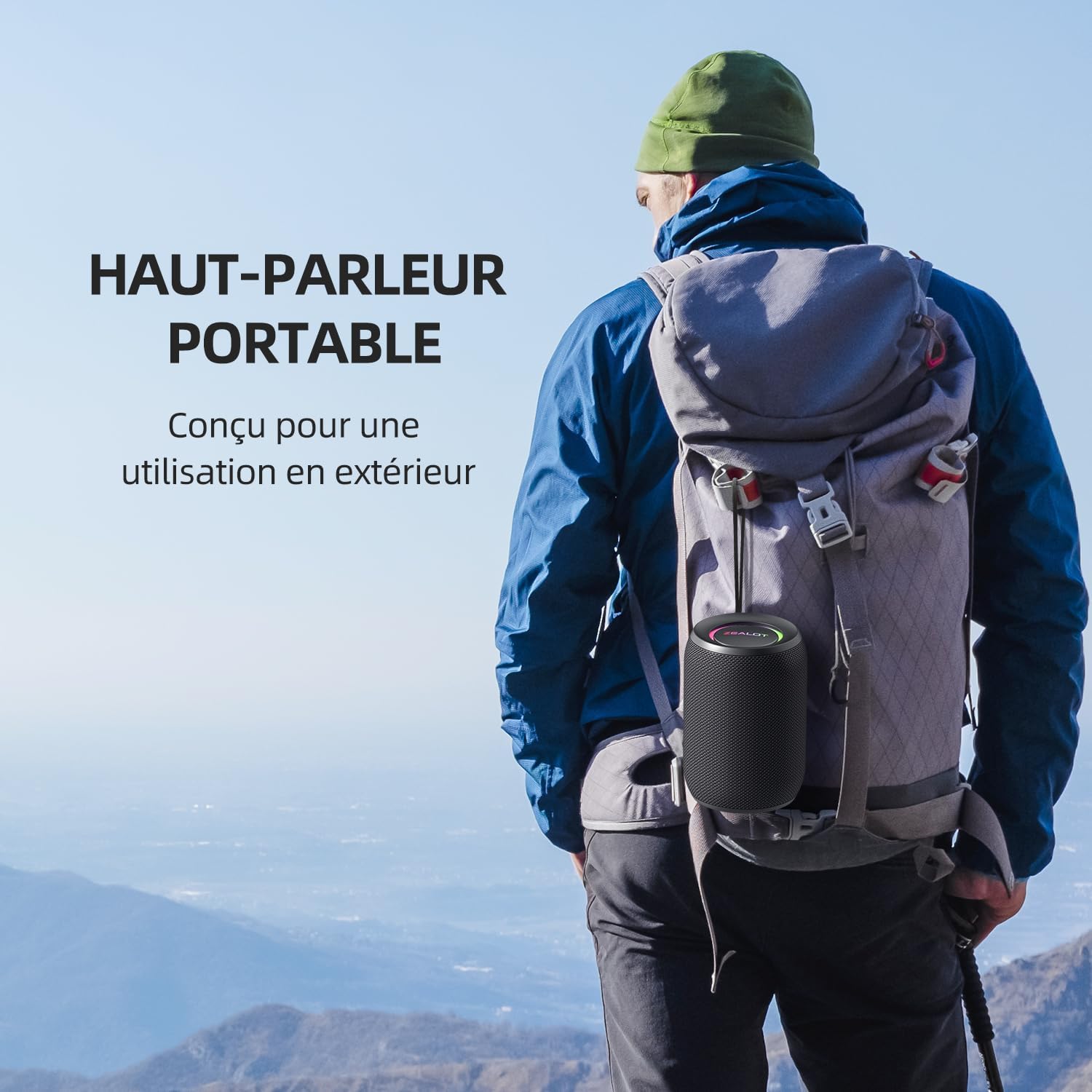 Canvanation Noir / 1" / 0.5" | Speaker Zealot Enceinte Bluetooth