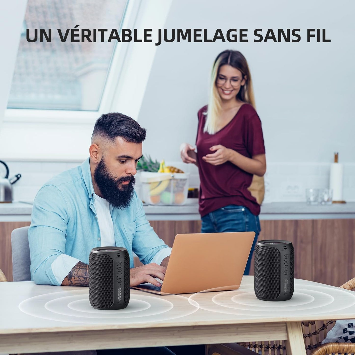 Canvanation Noir / 1" / 0.5" | Speaker Zealot Enceinte Bluetooth