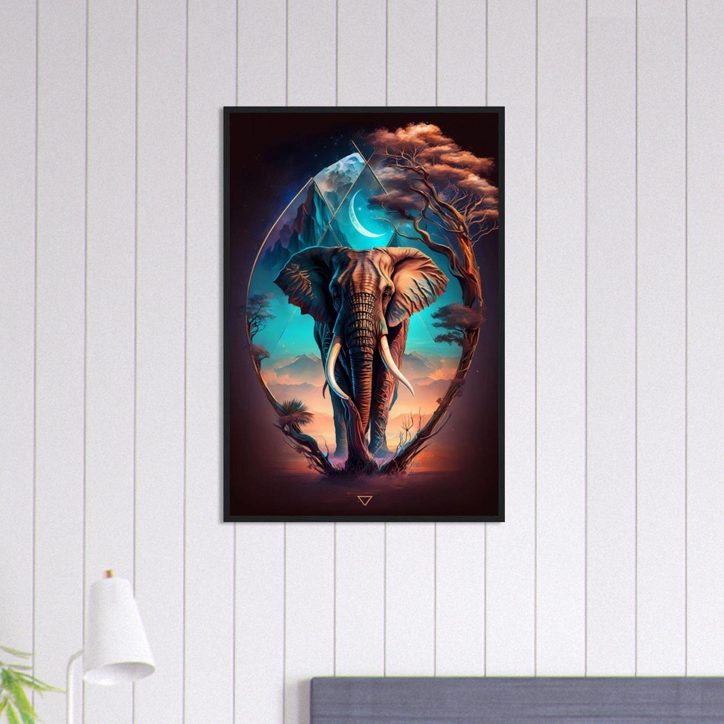 Canvanation Print Material 60x90 cm / 24x36″ Tableau Elephant Seigneur de la Savane