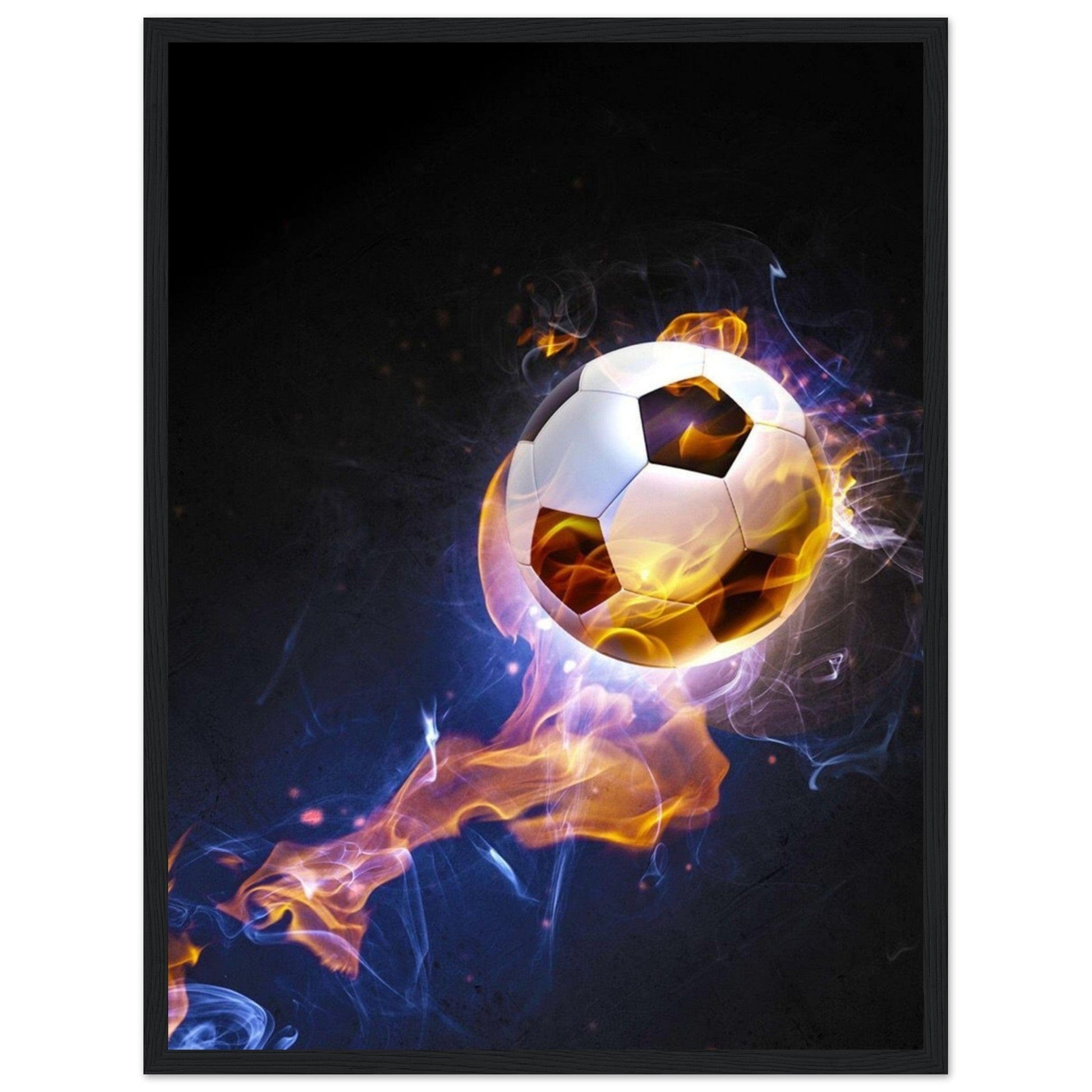 Canvanation Print Material 45x60 cm / 18x24″ Tableau Football Illustration Feu