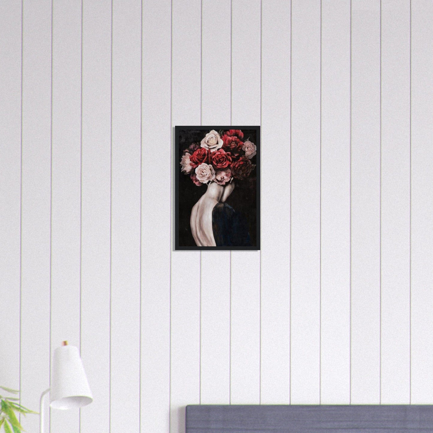 Canvanation Print Material 30x45 cm / 12x18″ Tableau Femme Fleurs Cheveux : L'éclosion de la féminité