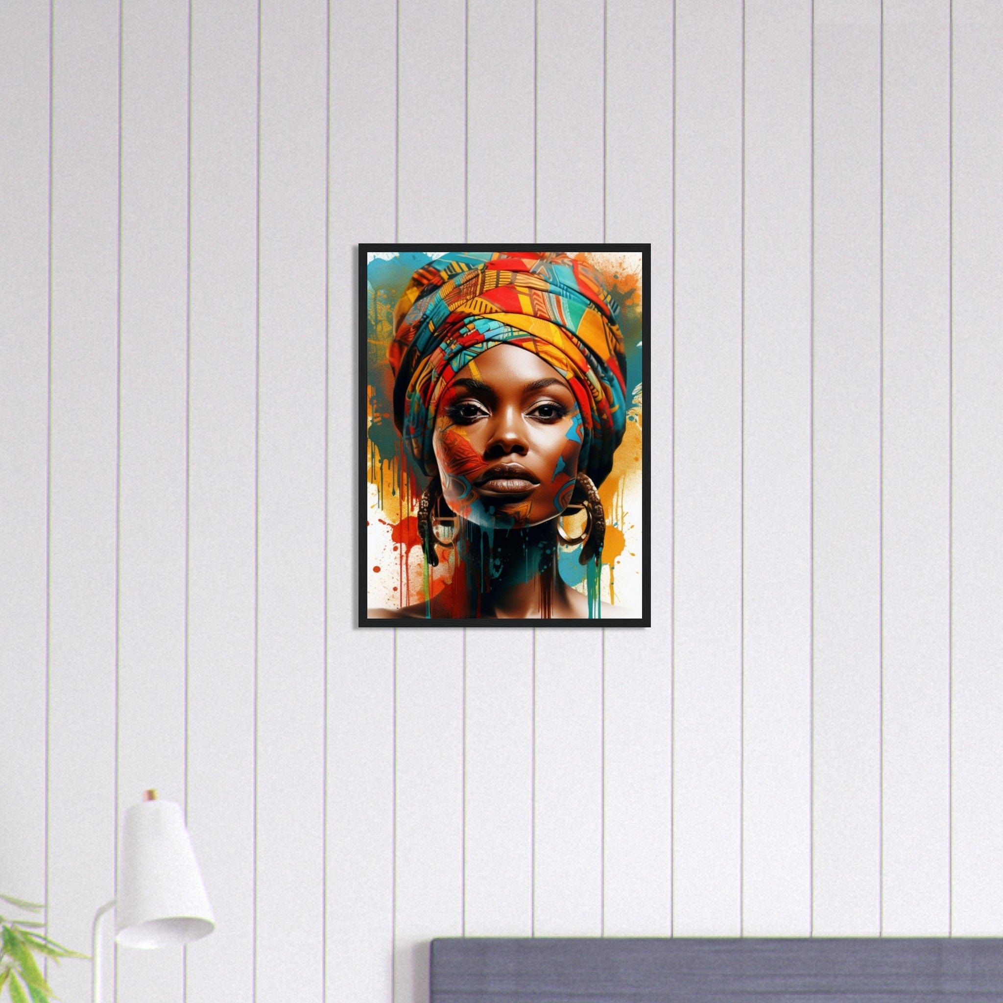 Canvanation Print Material peinture ethnique africaine