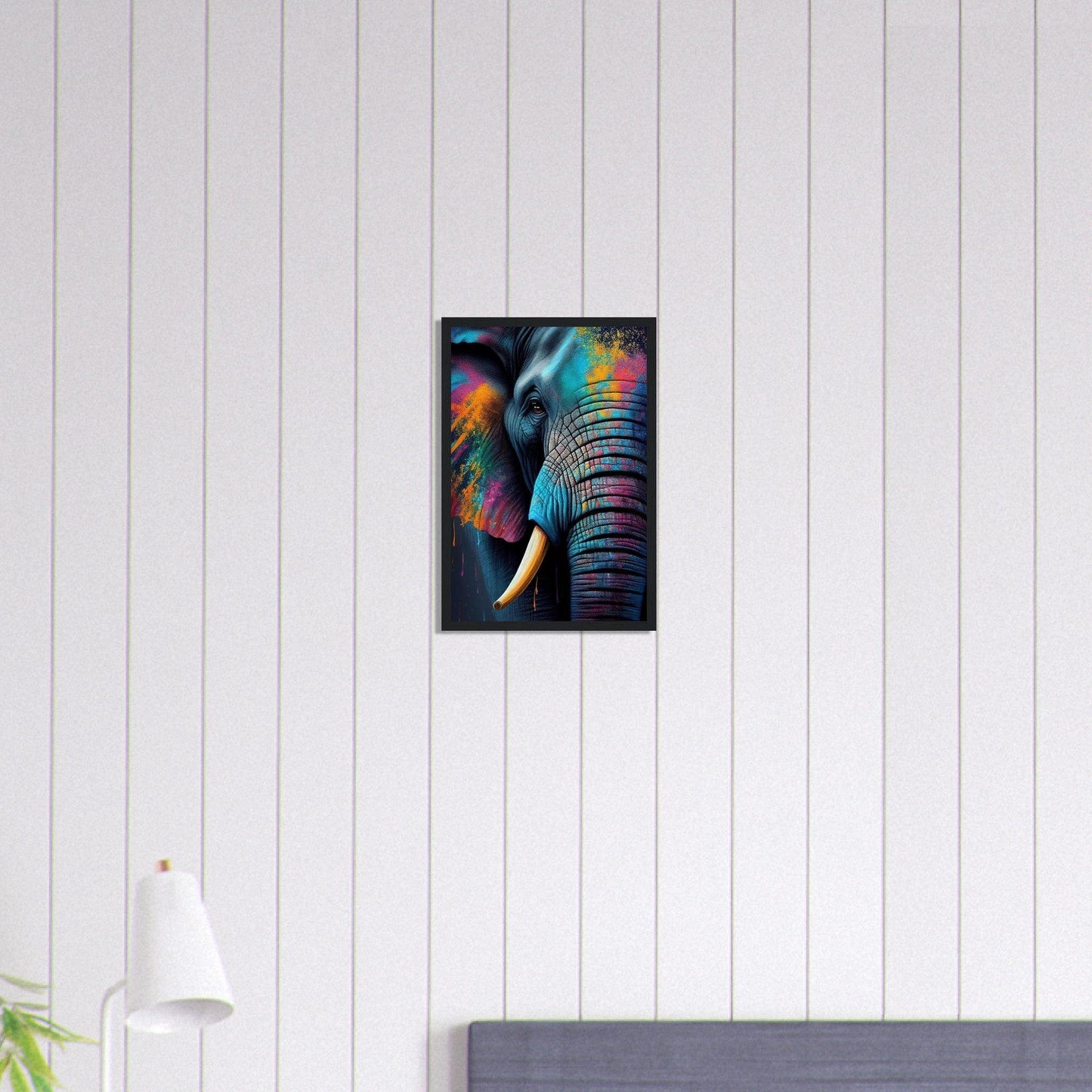 Canvanation Print Material 30x45 cm / 12x18″ Tableau Elephant Trompe Céleste