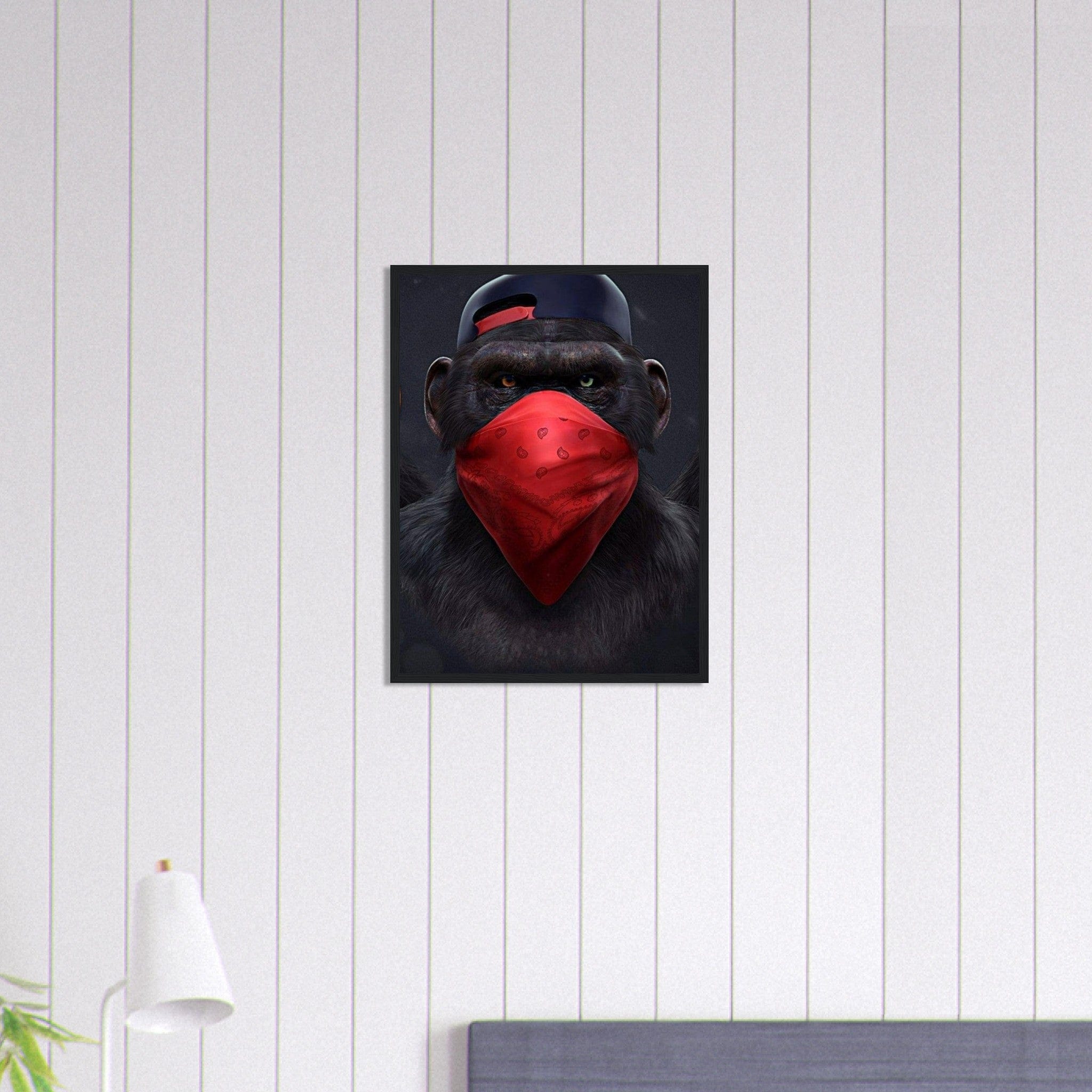 Canvanation Print Material 45x60 cm / 18x24″ Tableau Singe Gang Rouge