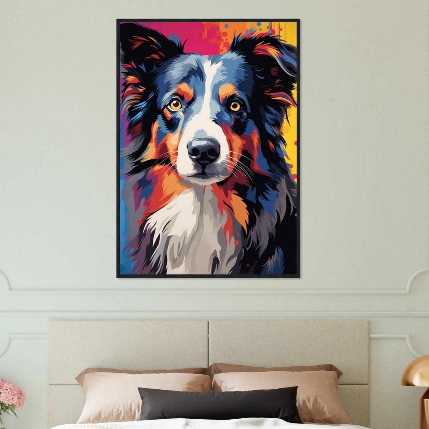 Canvanation Print Material Tableau Chien - Joie inconditionnelle