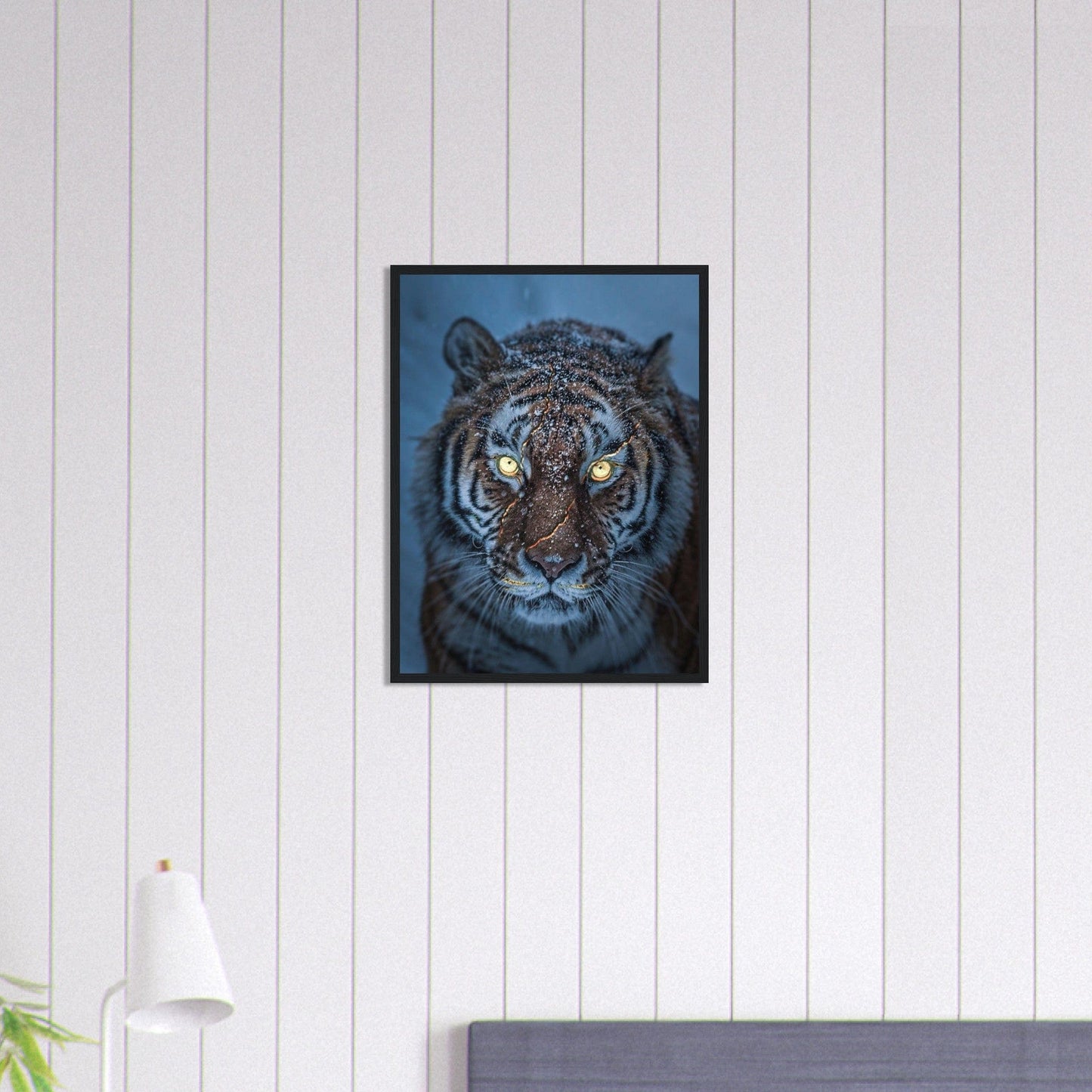 Canvanation Print Material Tableau Tigre Neige