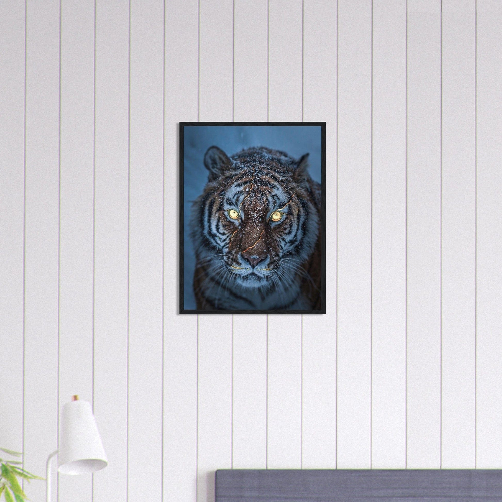 Canvanation Print Material Tableau Tigre Neige