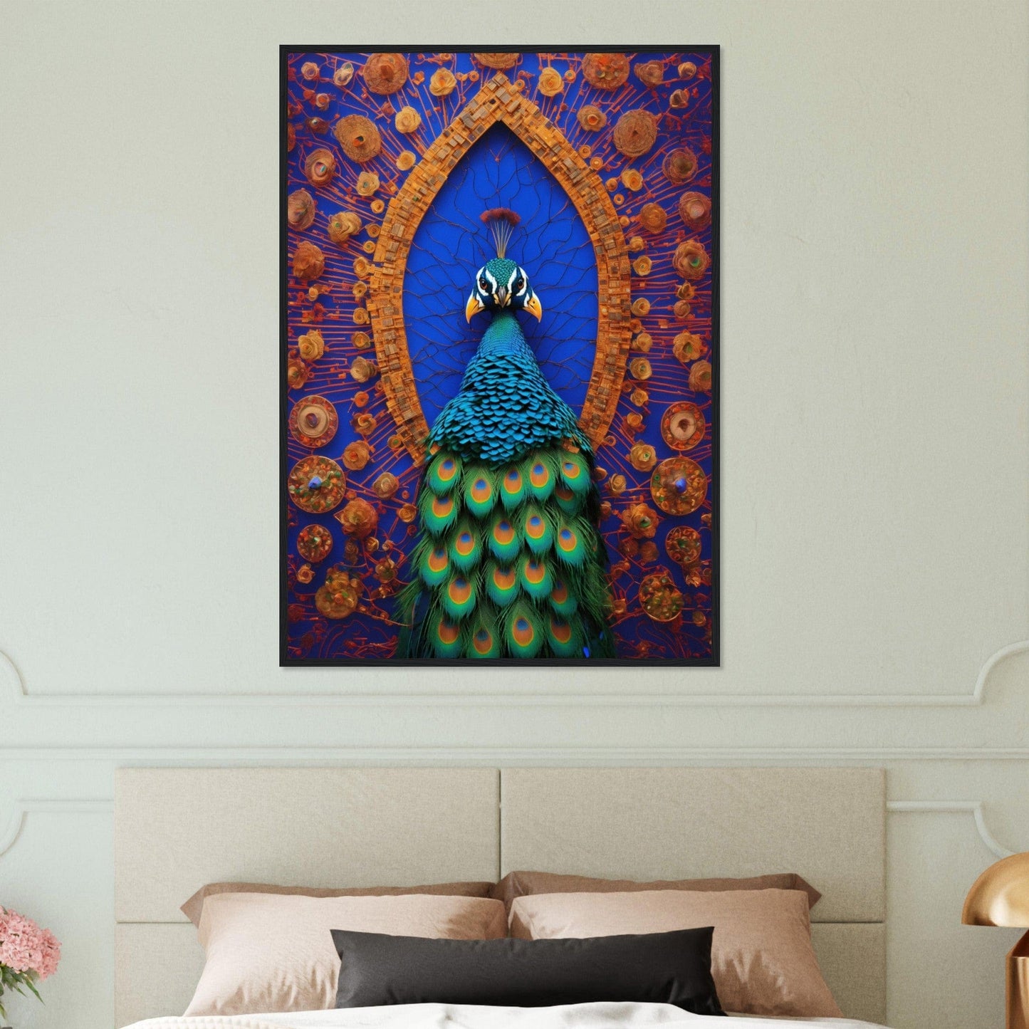 Canvanation Print Material Tableau Paon Splendeur Royale