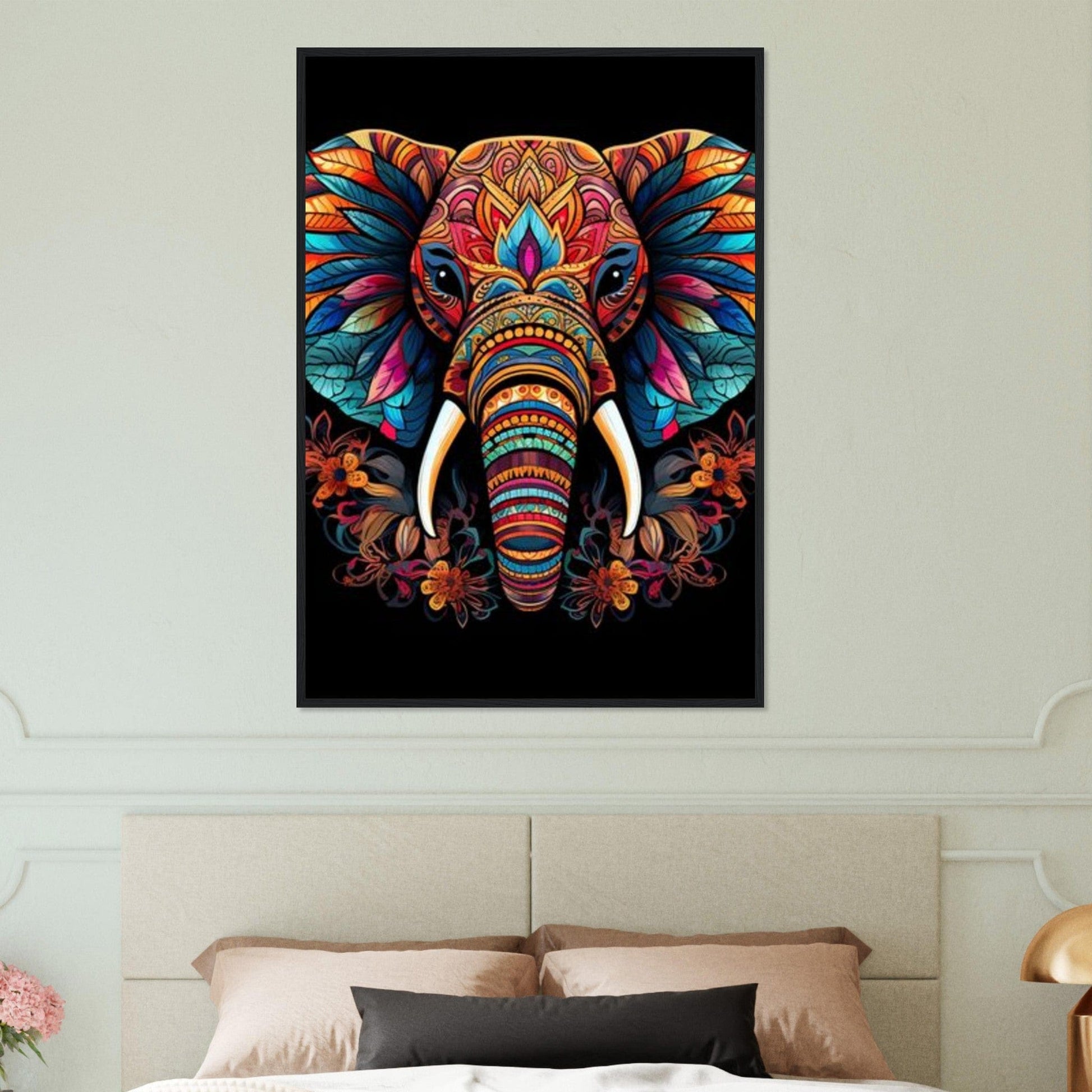 Canvanation Print Material Tableau Elephant Éléphant Solitaire