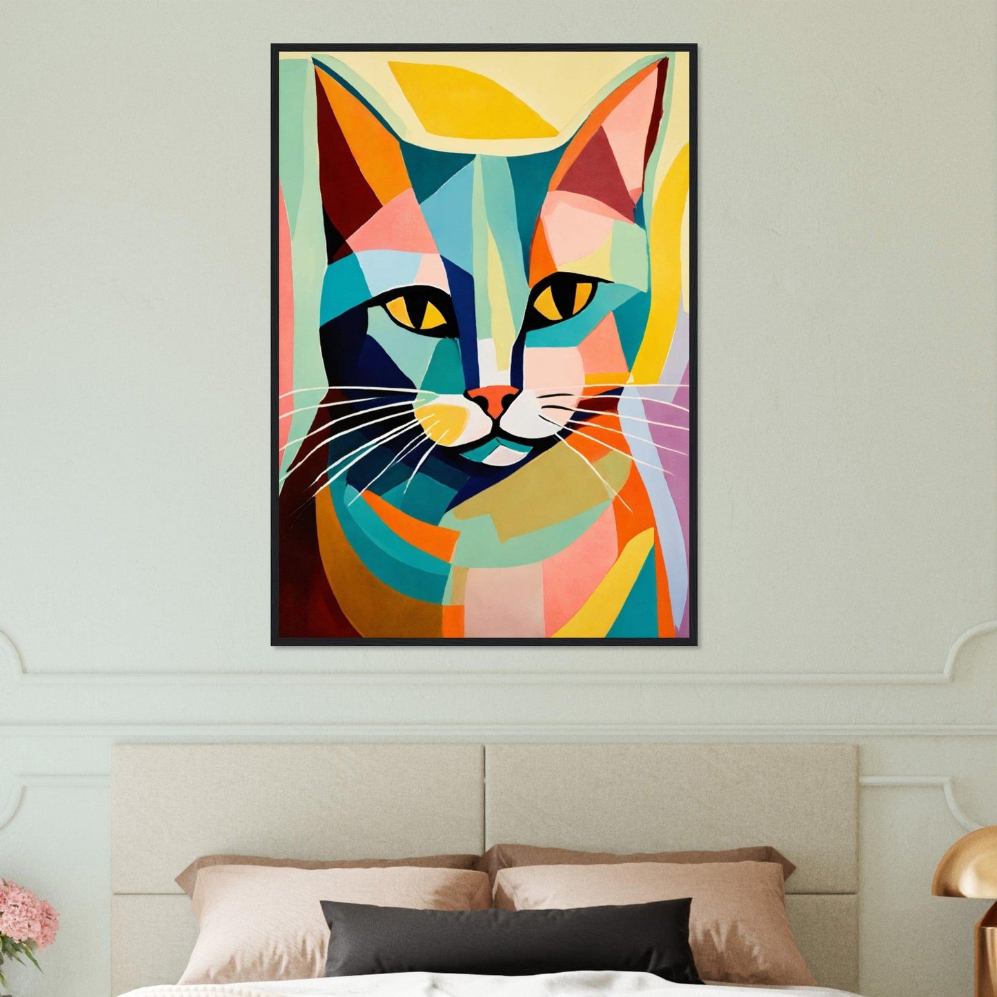 Canvanation Print Material Tableau Chat Surveillant Du Crépuscule