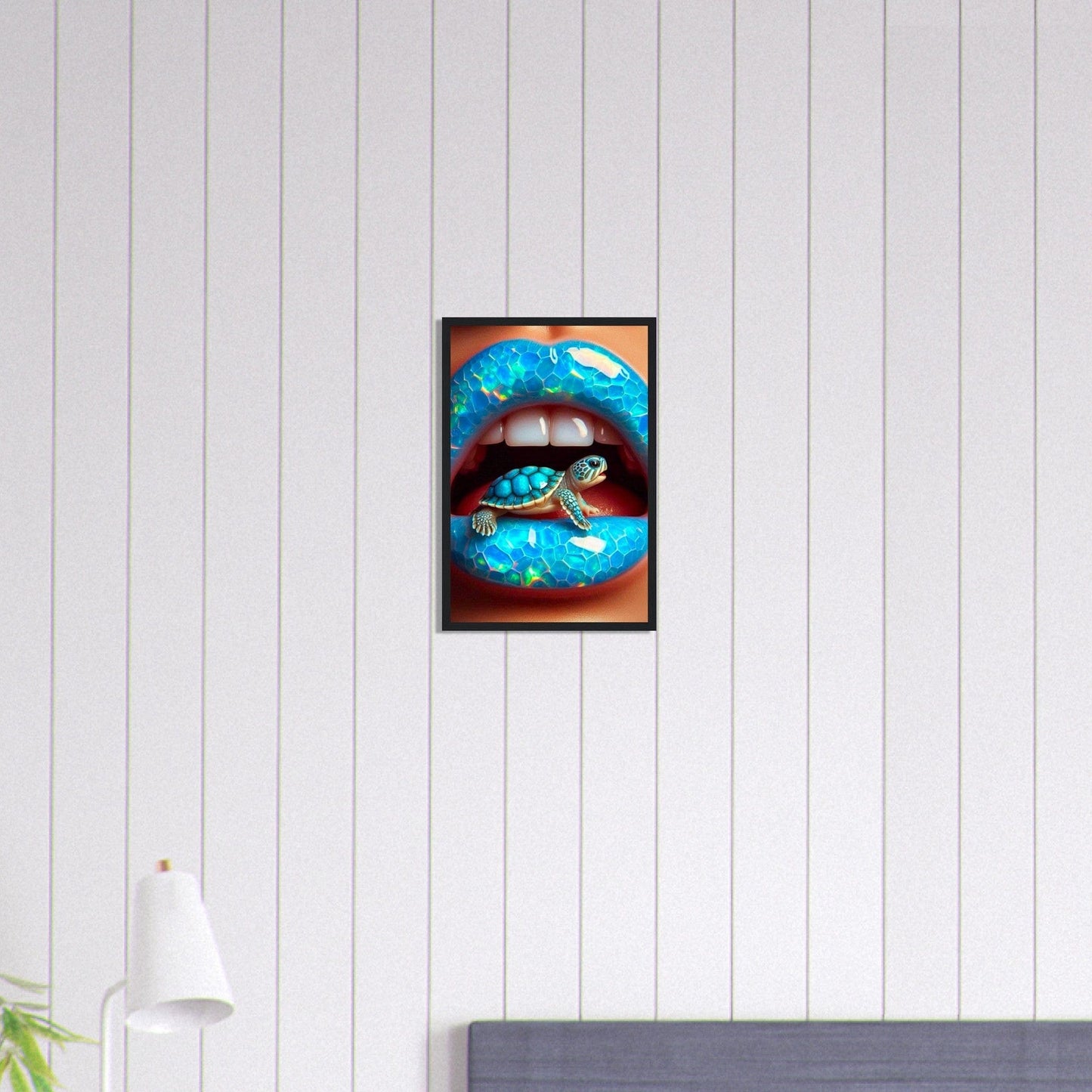 Canvanation Print Material 30x45 cm / 12x18″ Tableau Levres Tortue