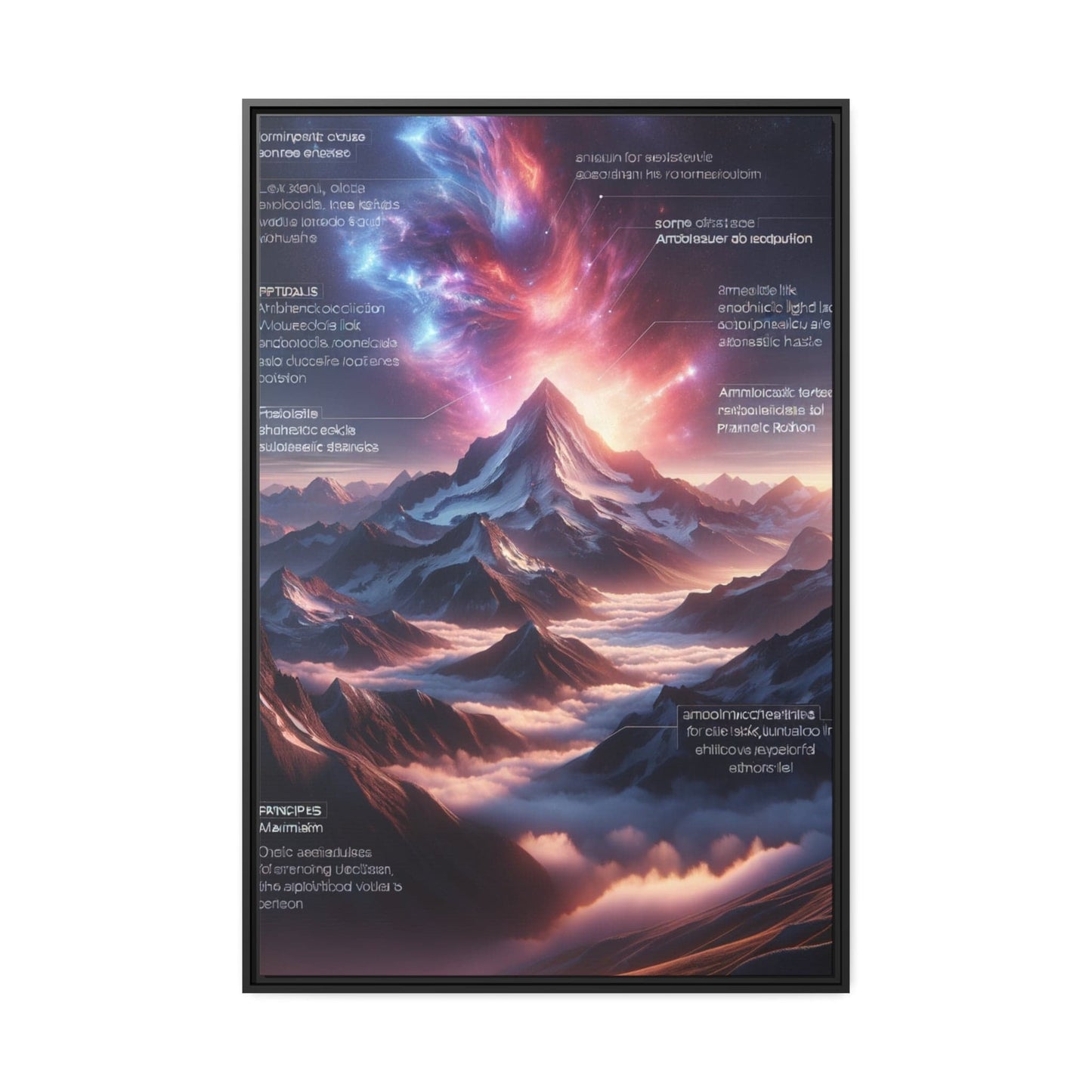 Printify Canvas 81.30 Cm″ x 121.90 Cm″ (Vertical) Tableau Éclats d'Altitude : L'Éternité Sculptée dans les Cimes