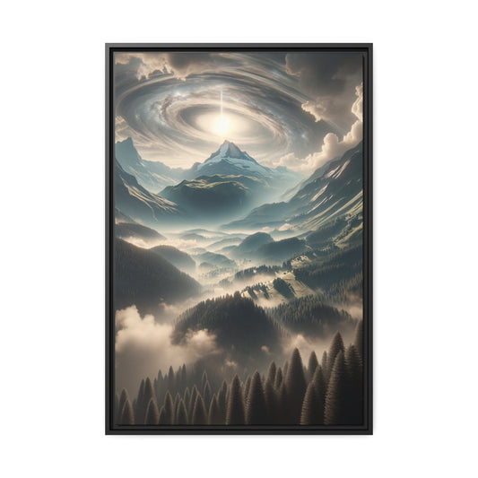 Printify Canvas 61.00 Cm″ x 91.40 Cm″ (Vertical) Tableau Les sommets éternels : une odyssée dans les montagnes
