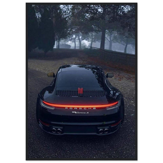 Gelato Print Material 70x100 cm / 28x40″ Tableau Porsche Noir