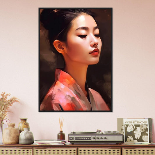 Canvanation Print Material 70x100 cm / 28x40″ Tableau Portrait Femme Abstrait