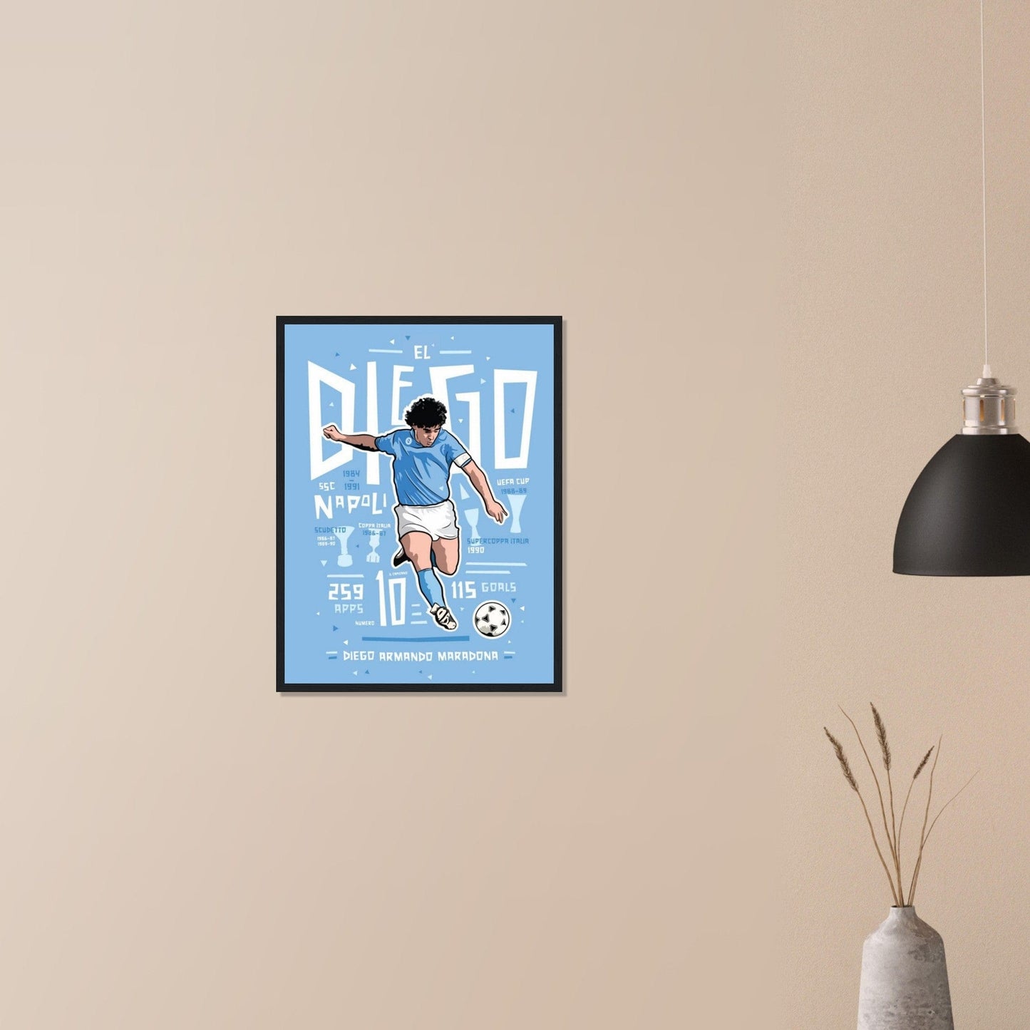 Canvanation Print Material Tableau Football El Diego