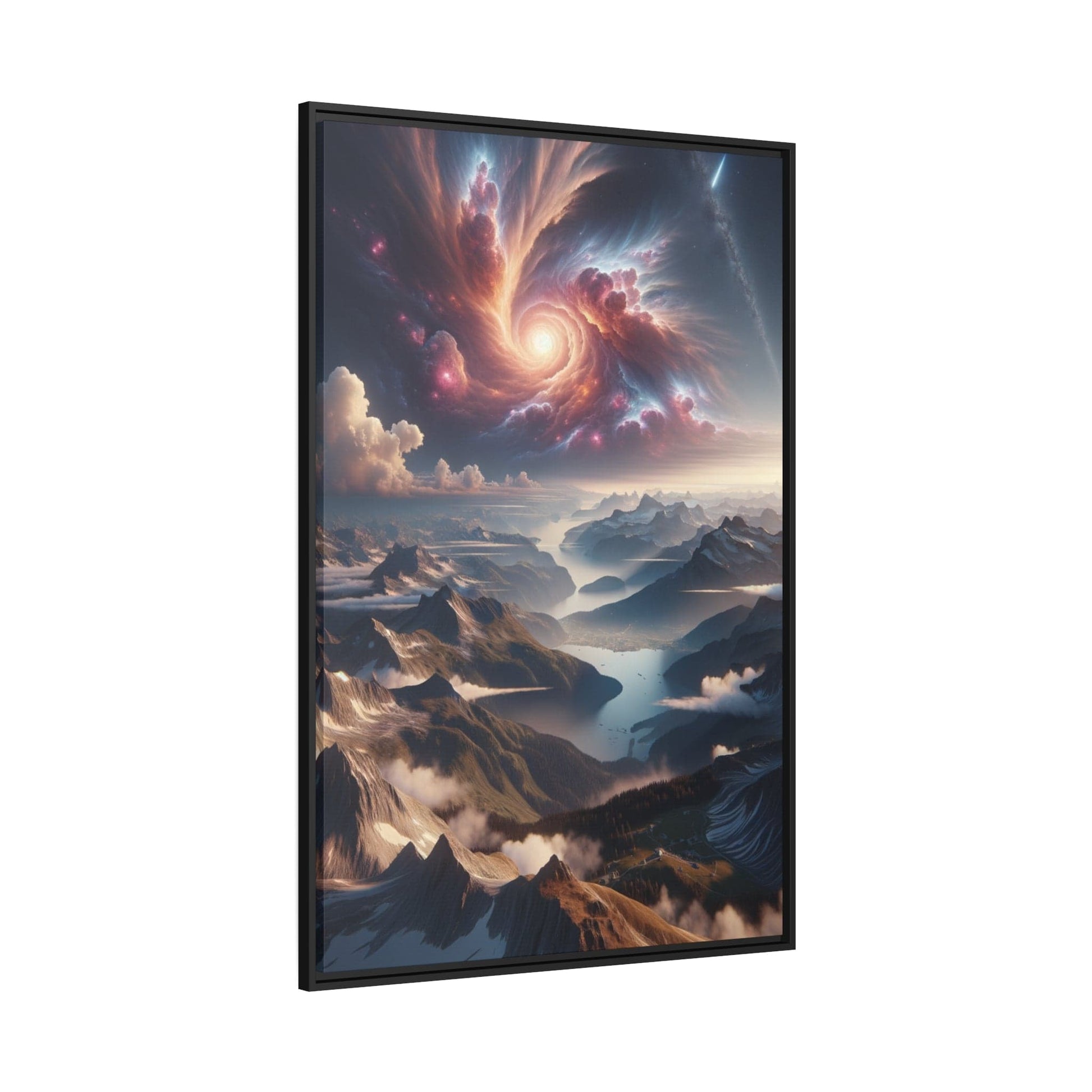 Printify Canvas Tableau Les Cimes en Éveil : Horizon d'Émerveillement