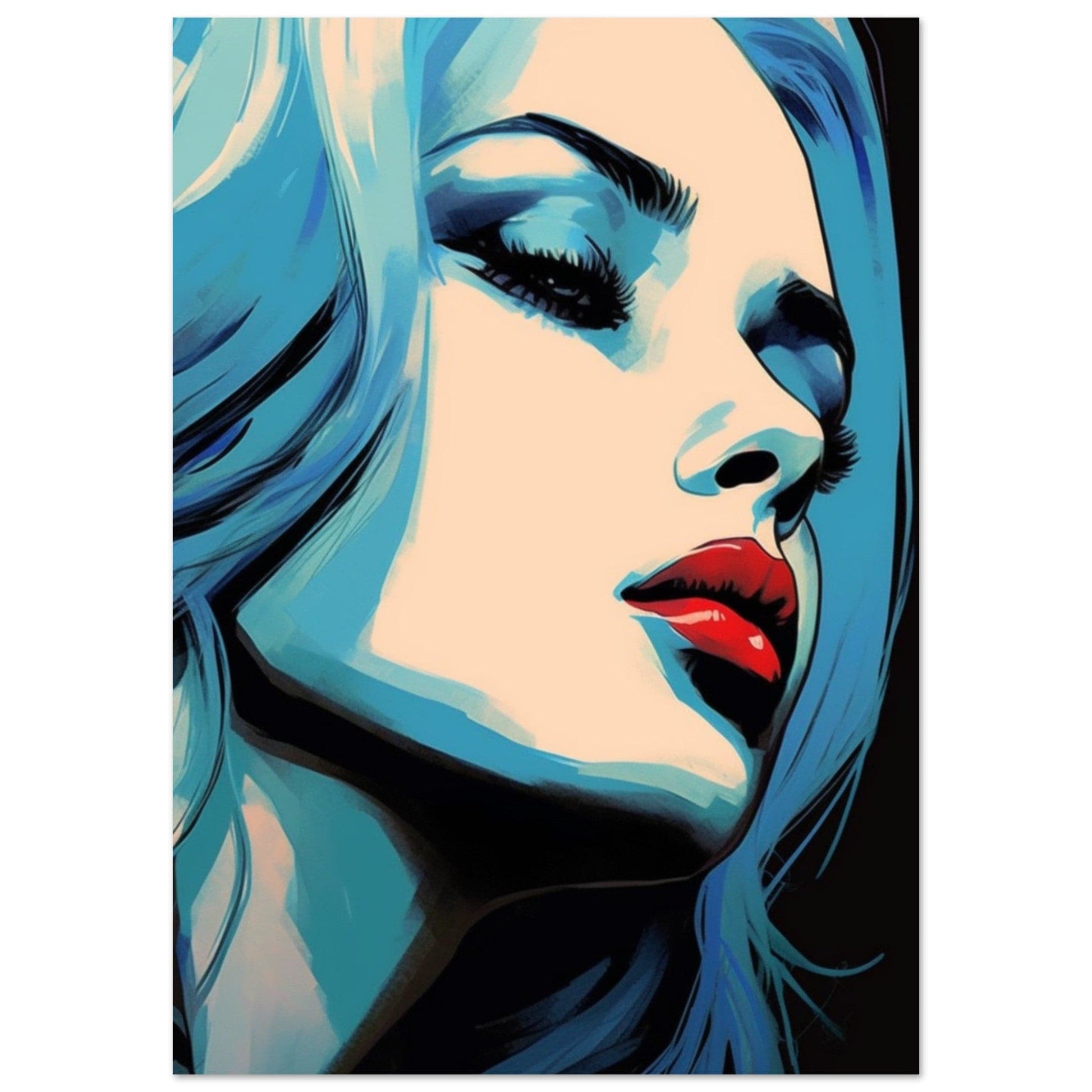 Gelato Print Material A1 (59.4 x 84.1  cm) Portrait De Femme Peinture