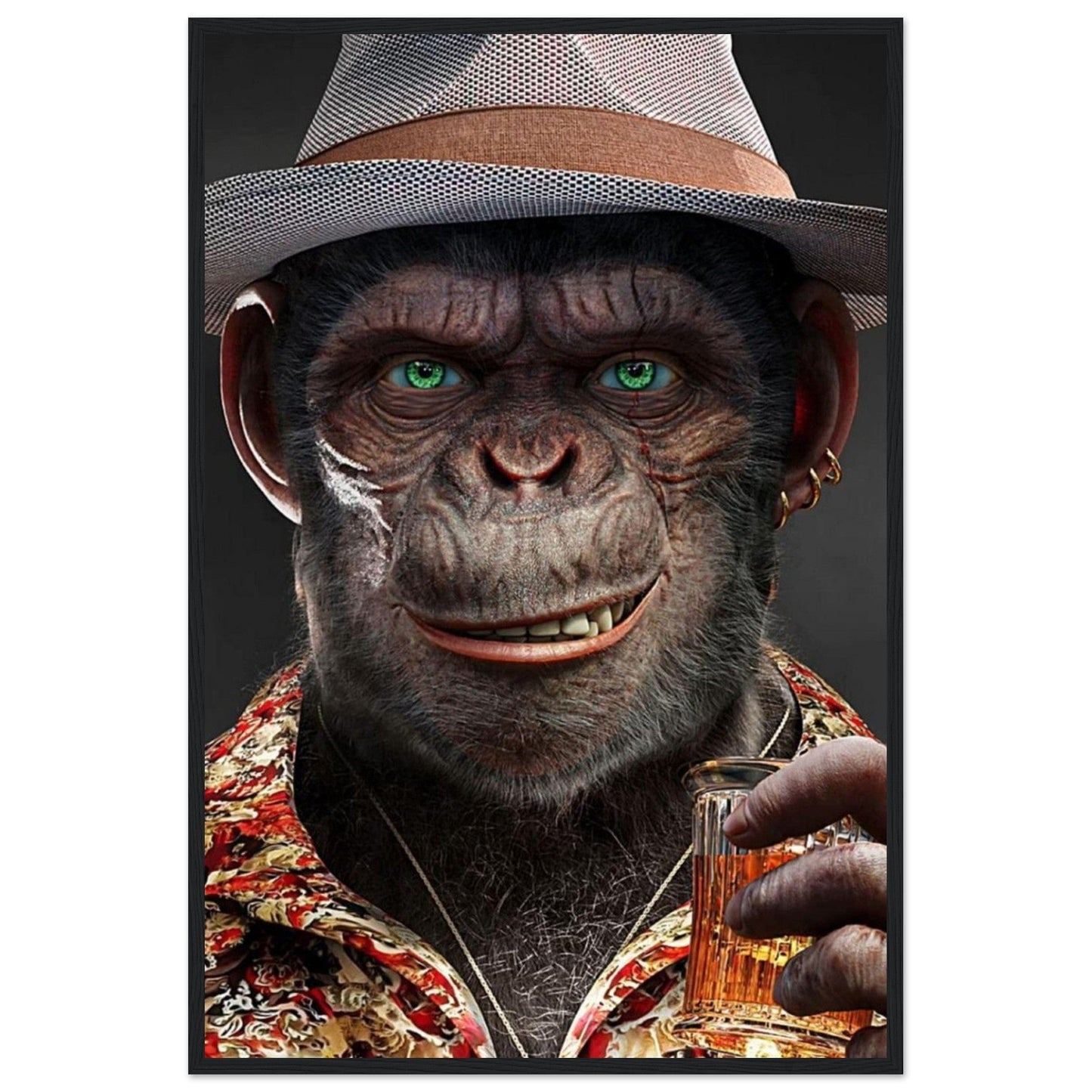 Canvanation Print Material 60x90 cm / 24x36″ Tableau Gorille Couleur