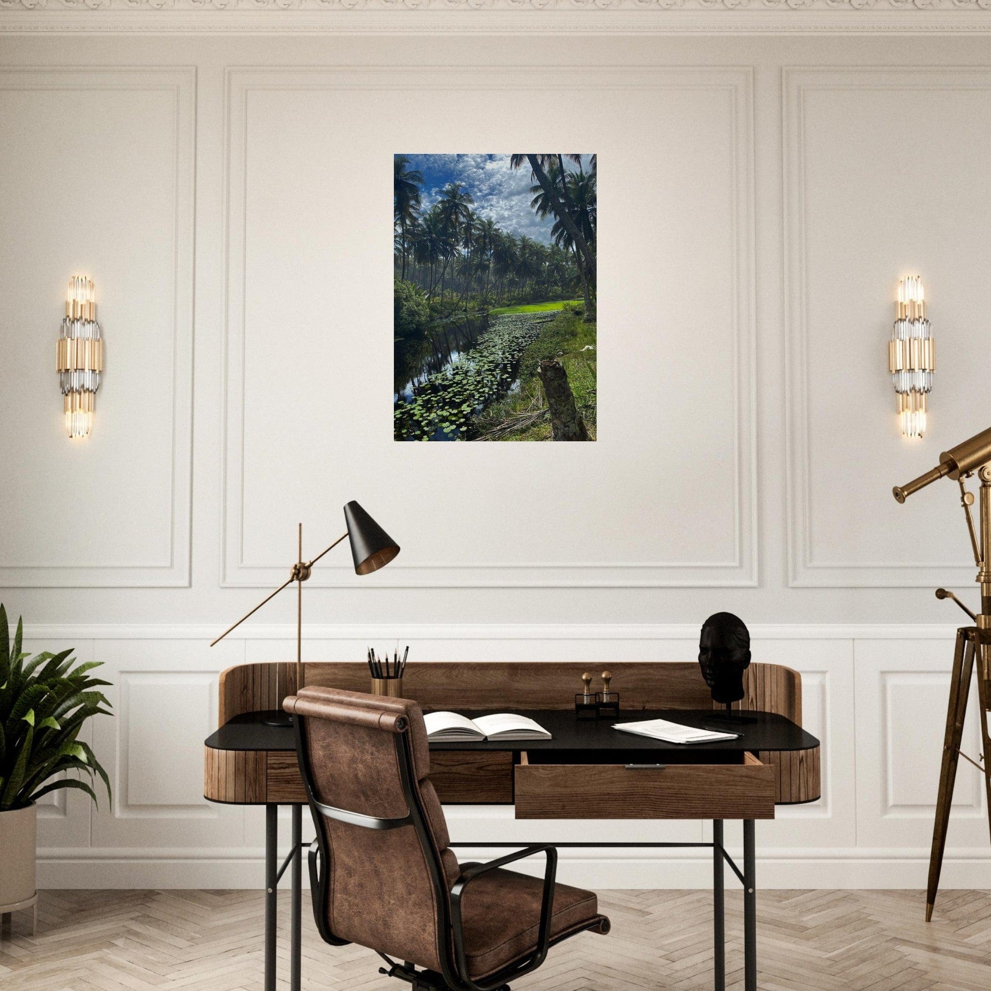 Gelato Print Material Affiche Africain Lac Ghana