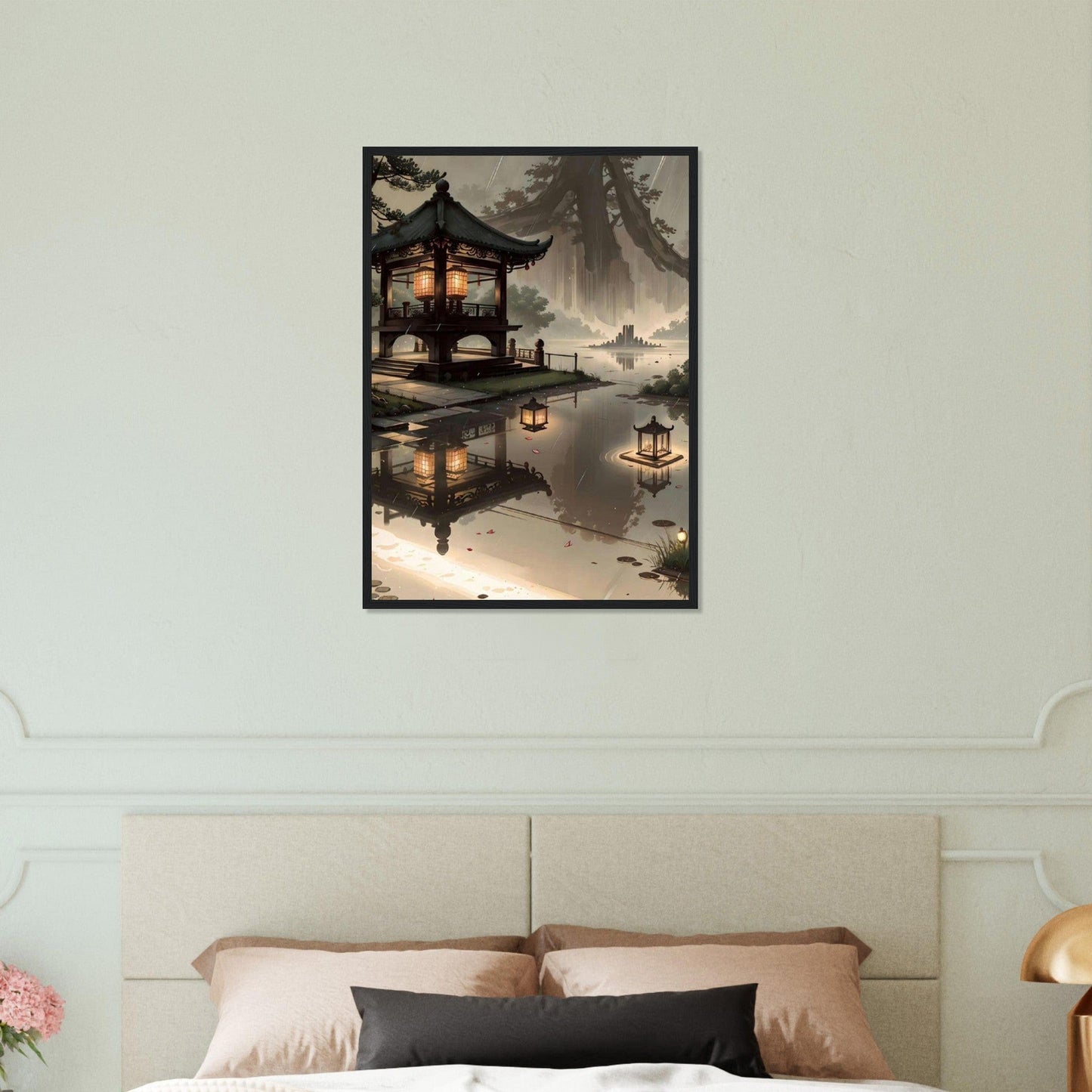 Canvanation Print Material 50x70 cm / 20x28″ Tableau Japon Paysage Luminaire