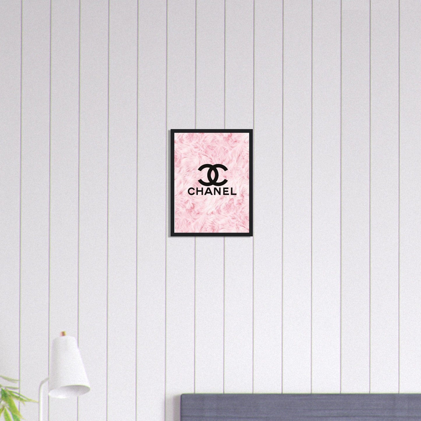 Canvanation Print Material 30x40 cm / 12x16″ Tableau Chanel Fond Fleurs