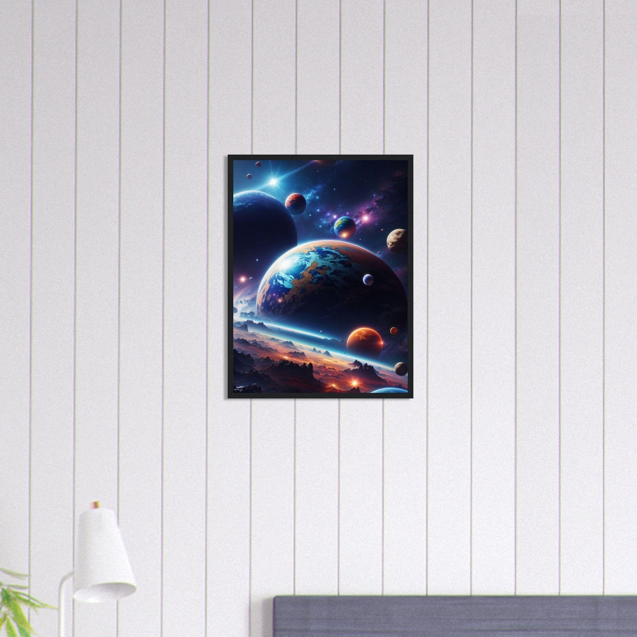 Canvanation Print Material 45x60 cm / 18x24″ Tableau Planete Univers Éthéré