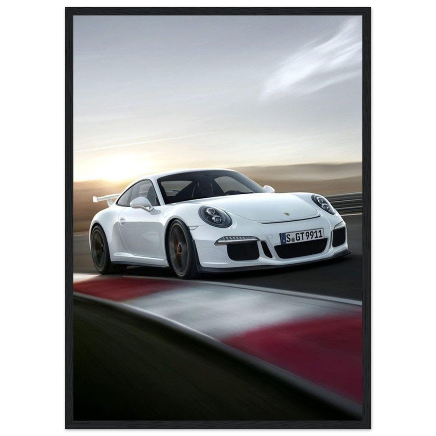 Gelato Print Material 50x70 cm / 20x28″ Tableau Porsche Blanche