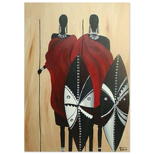 Gelato Print Material A1 (59.4 x 84.1  cm) Tableau Africain Massaï