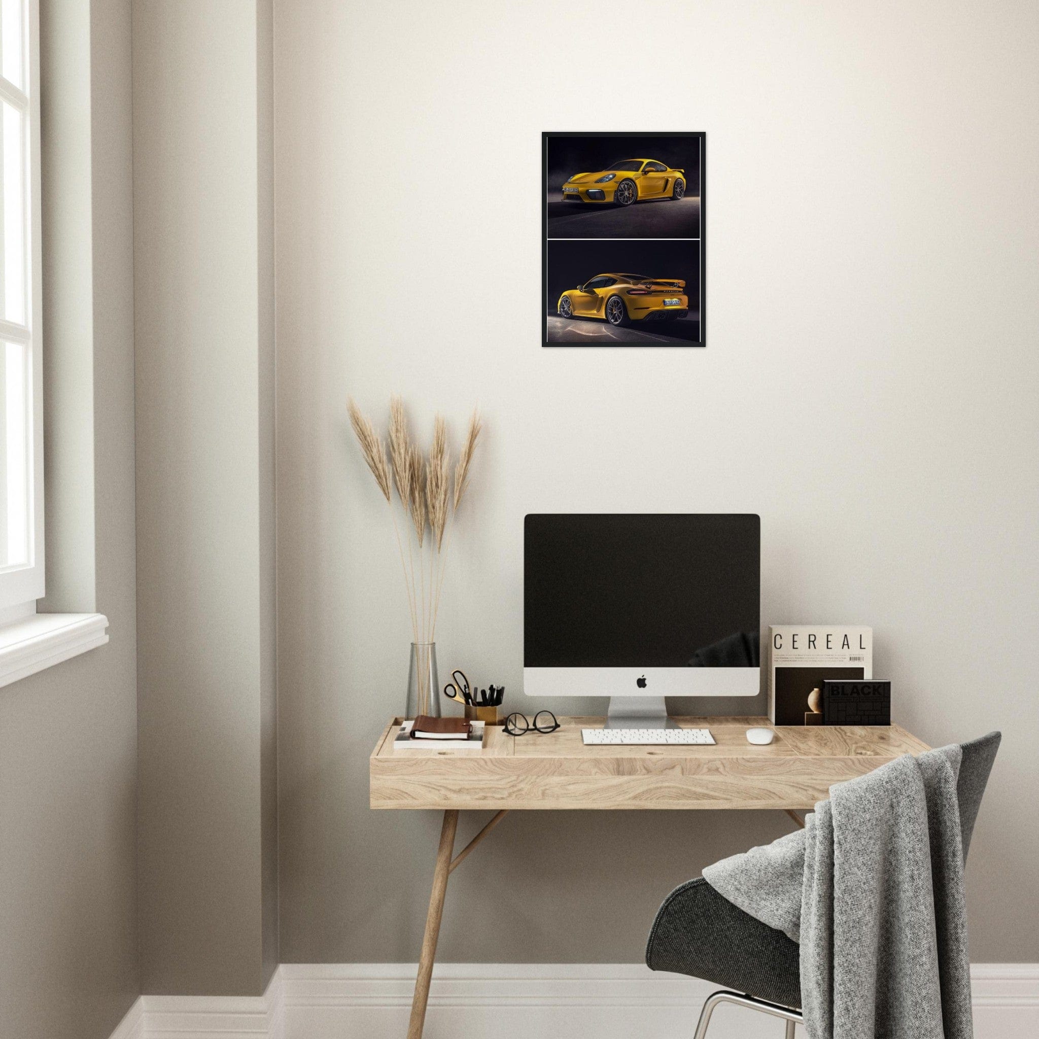 Gelato Print Material Tableau Porsche Jaune