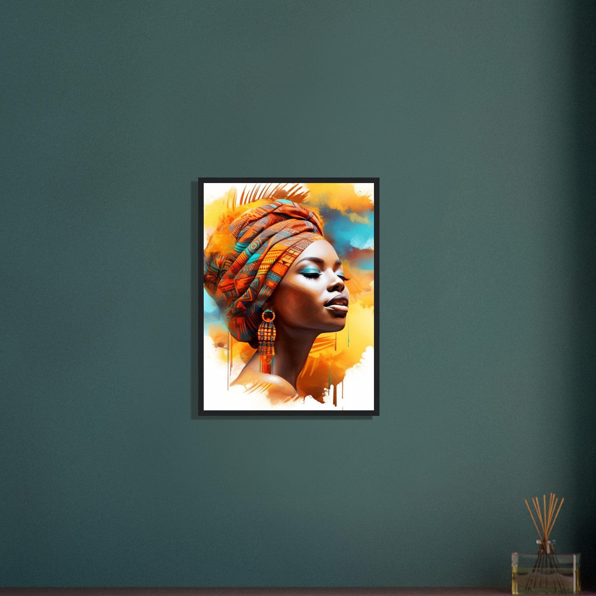 Canvanation Print Material Art Africain peinture Femme