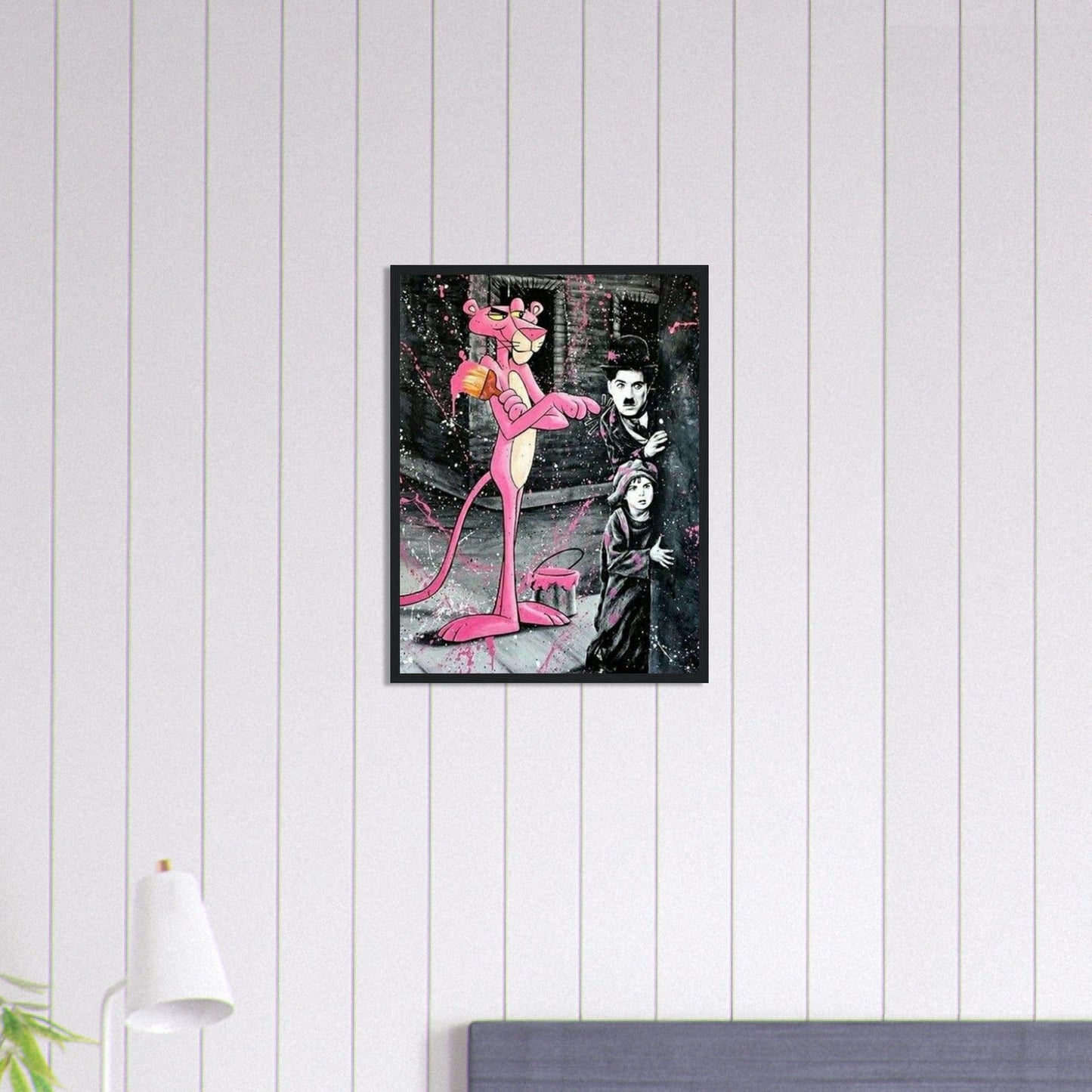 Canvanation Print Material Tableau Street Art La panthère rose