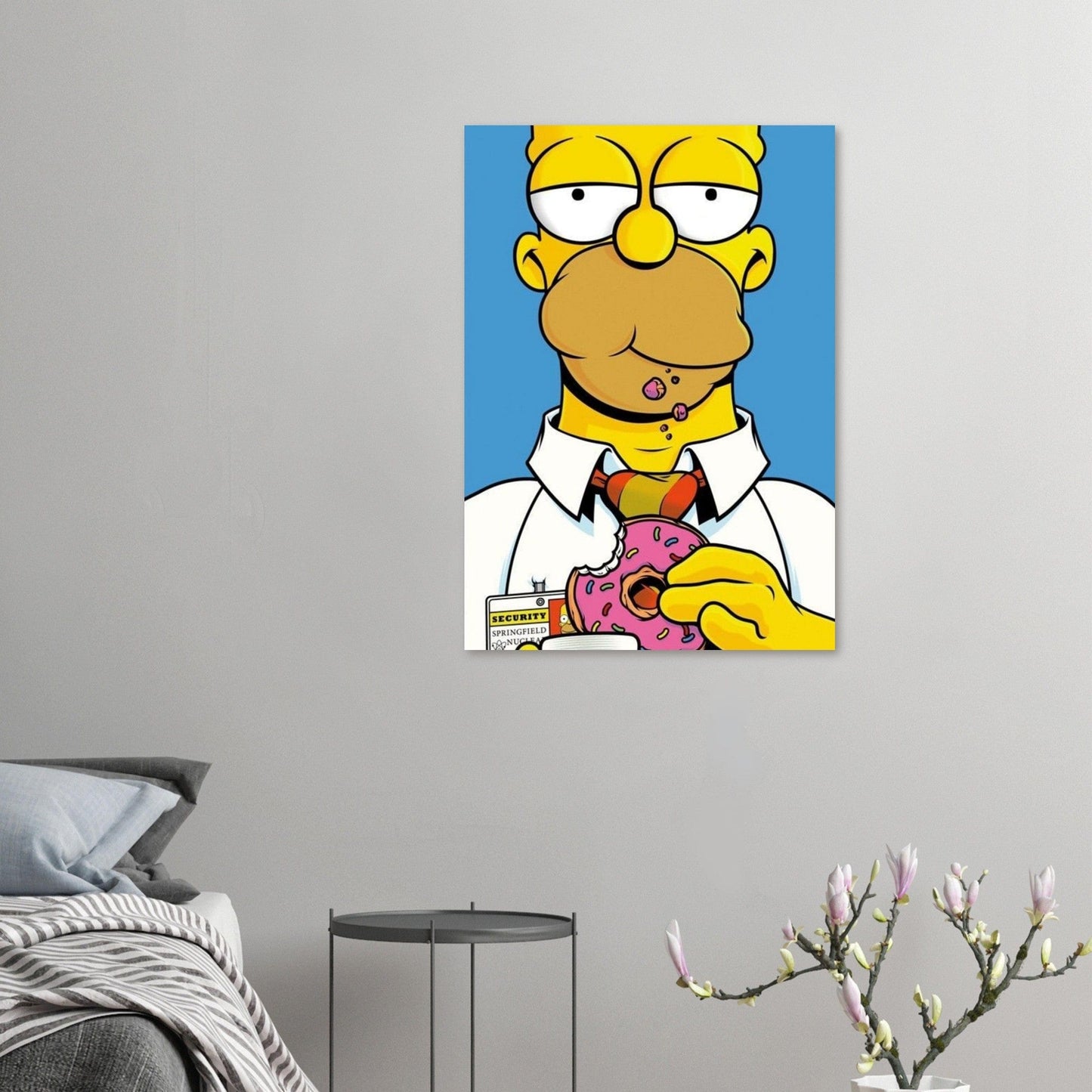 Canvanation Print Material A1 (59.4 x 84.1  cm) / Poster Poster Et Tableau Homer Simpson Qui Mange Un Donut