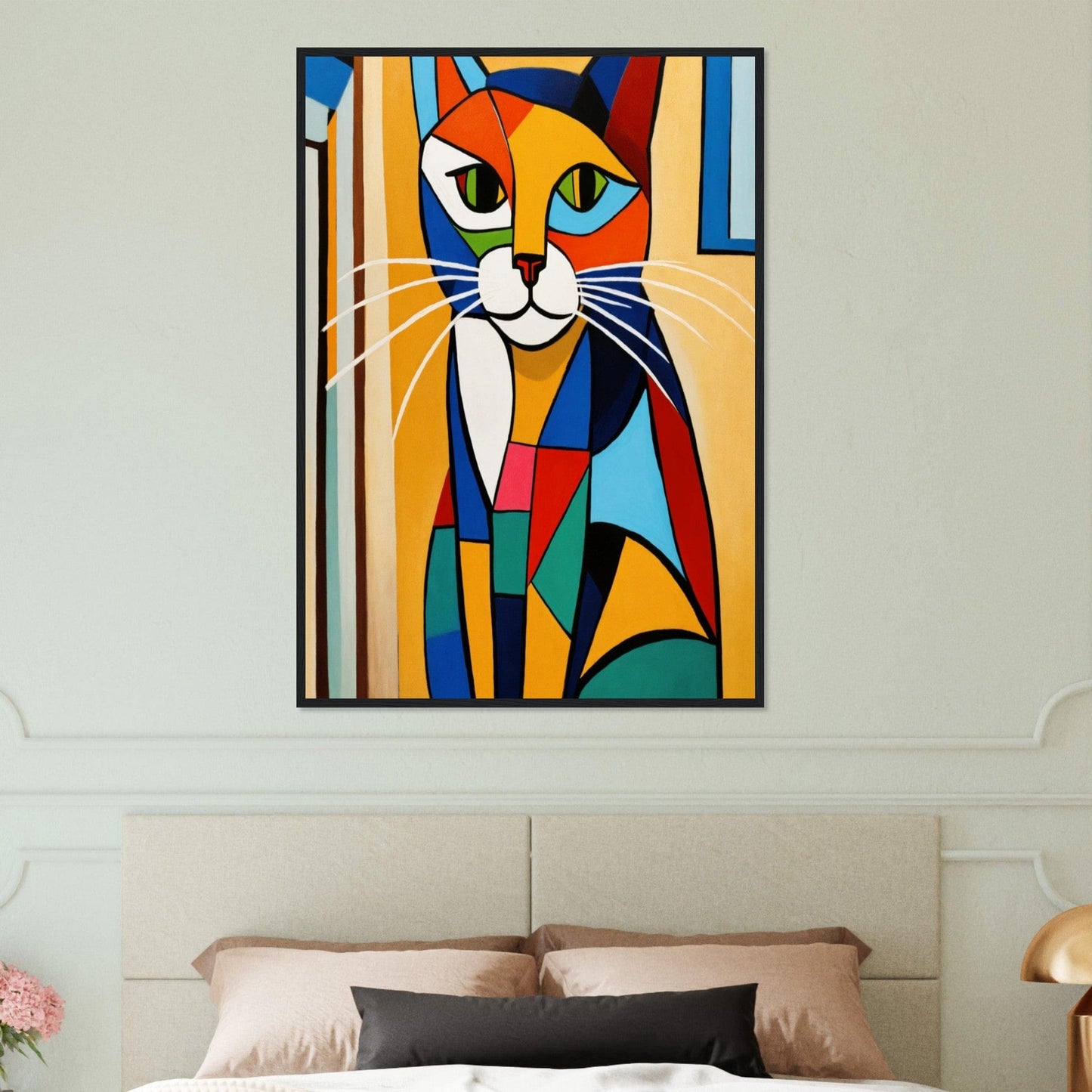 Canvanation Print Material Tableau Chat Chasseur De Rêves