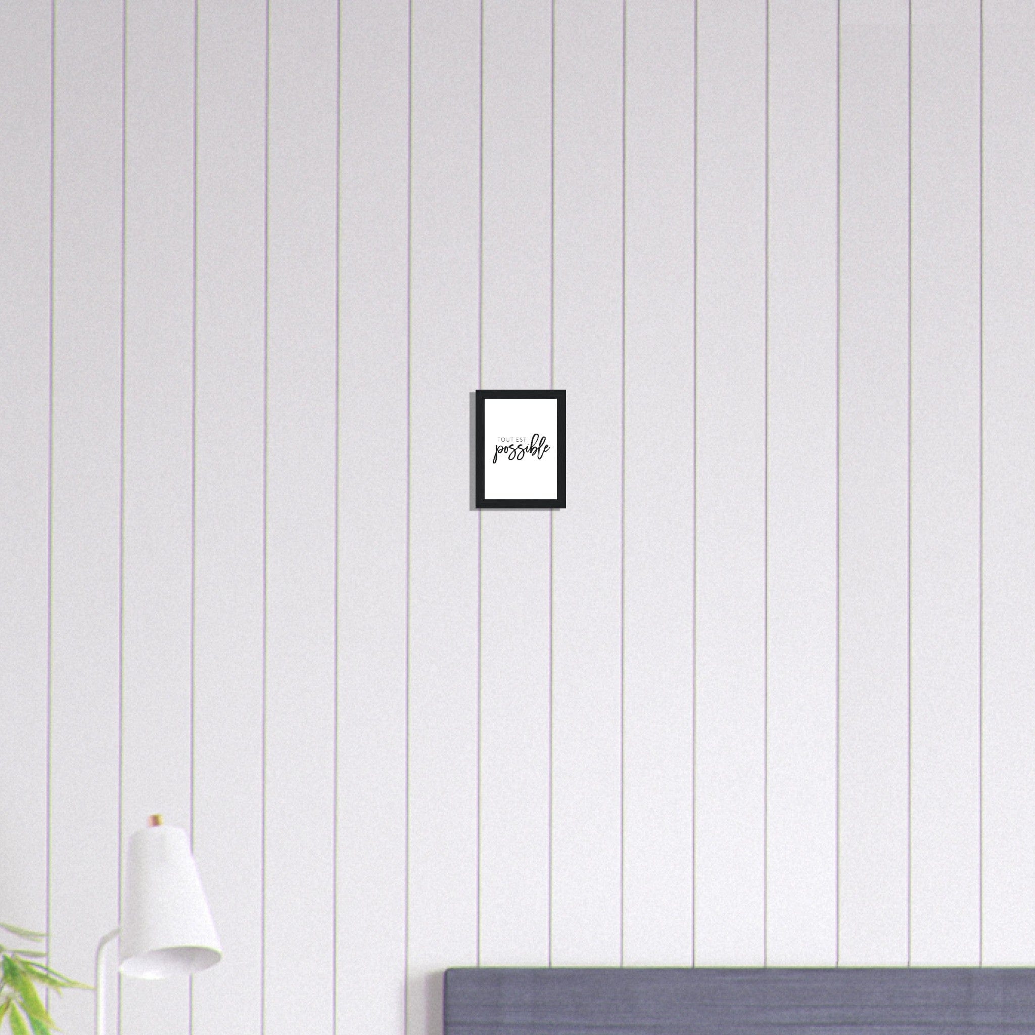 Canvanation Print Material 13x18 cm / 5x7″ Tableau Citation Tout Est Possible