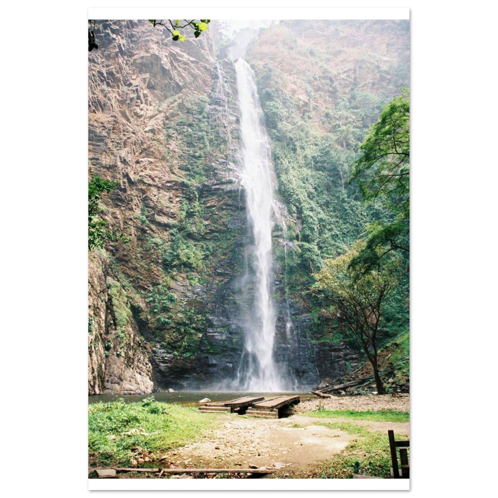 Gelato Print Material 60x90 cm / 24x36″ Affiche Africain Cascades Ghana