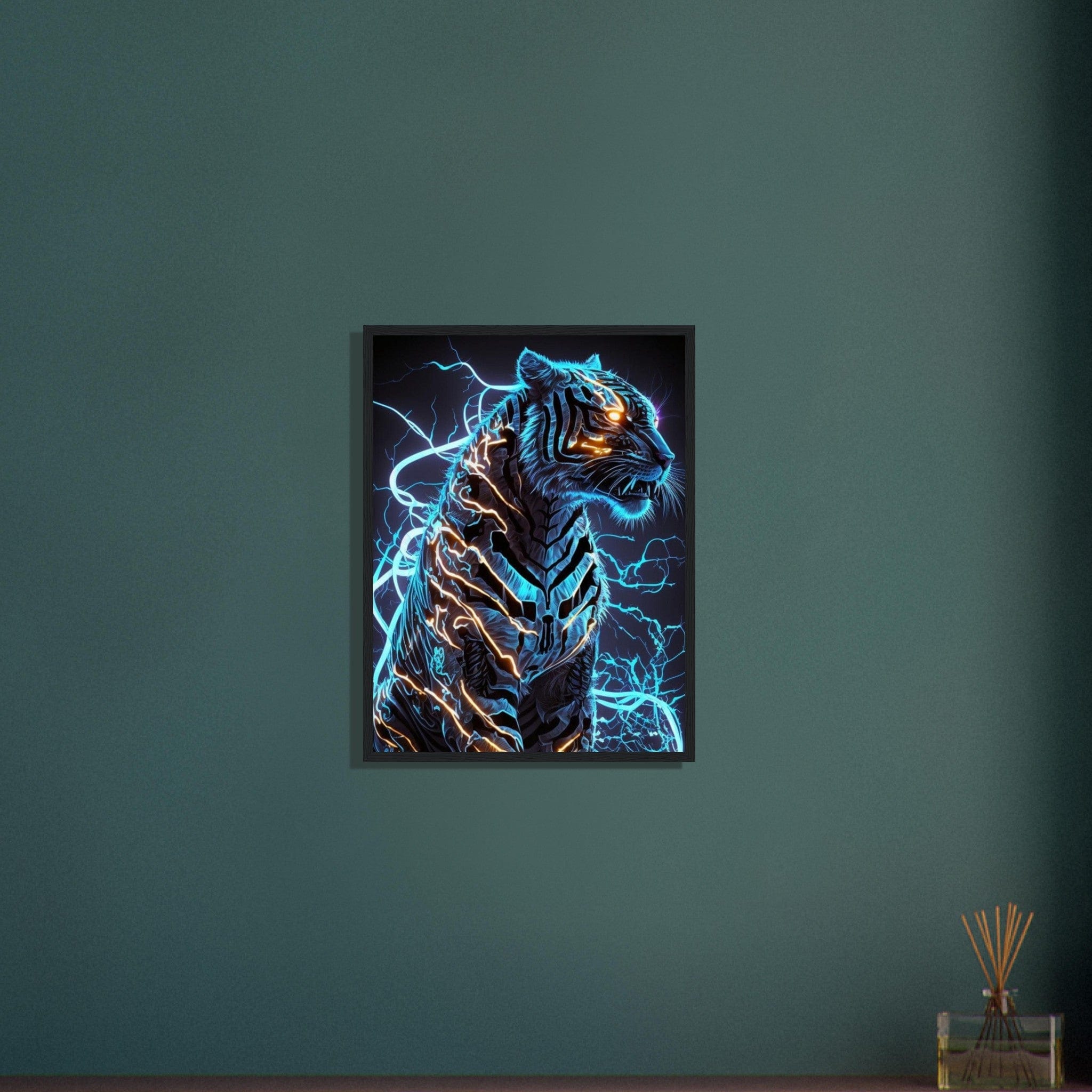 Canvanation Print Material Tableau Tigre Multicolore