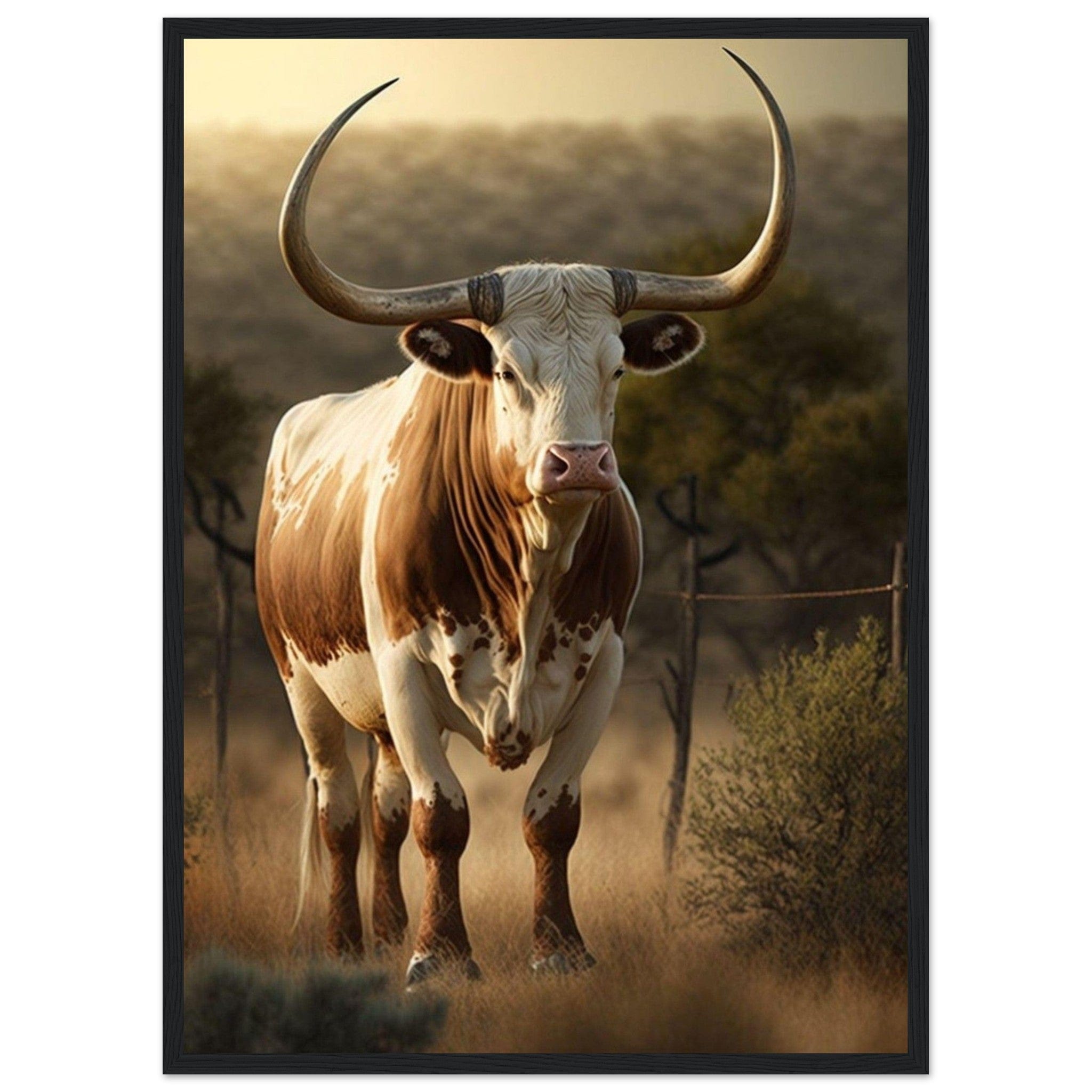 Canvanation Print Material 50x70 cm / 20x28″ Tableau Vache Colorée