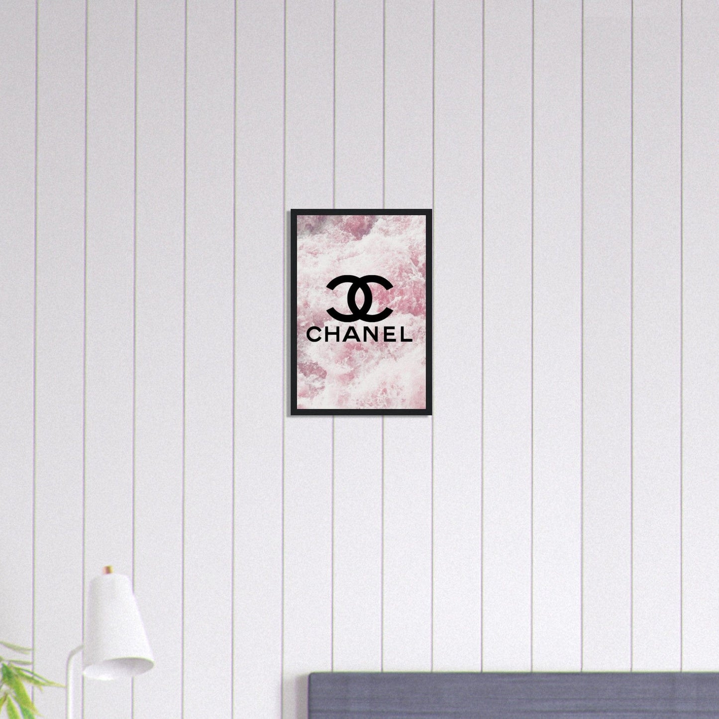 Canvanation Print Material 30x45 cm / 12x18″ Tableau Chanel Fond Mer Rose