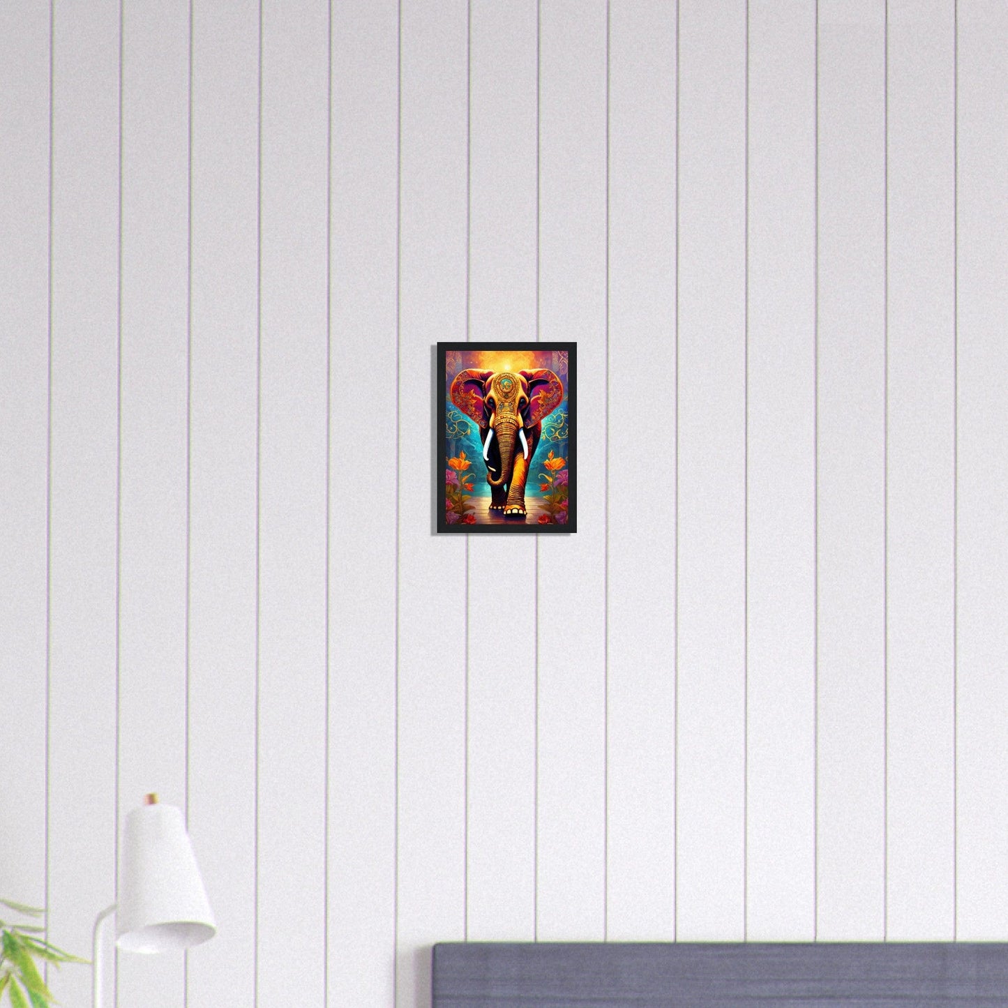 Canvanation Print Material A4 21x29.7 cm / 8x12″ Tableau Elephant L'Ambassadeur De La Paix