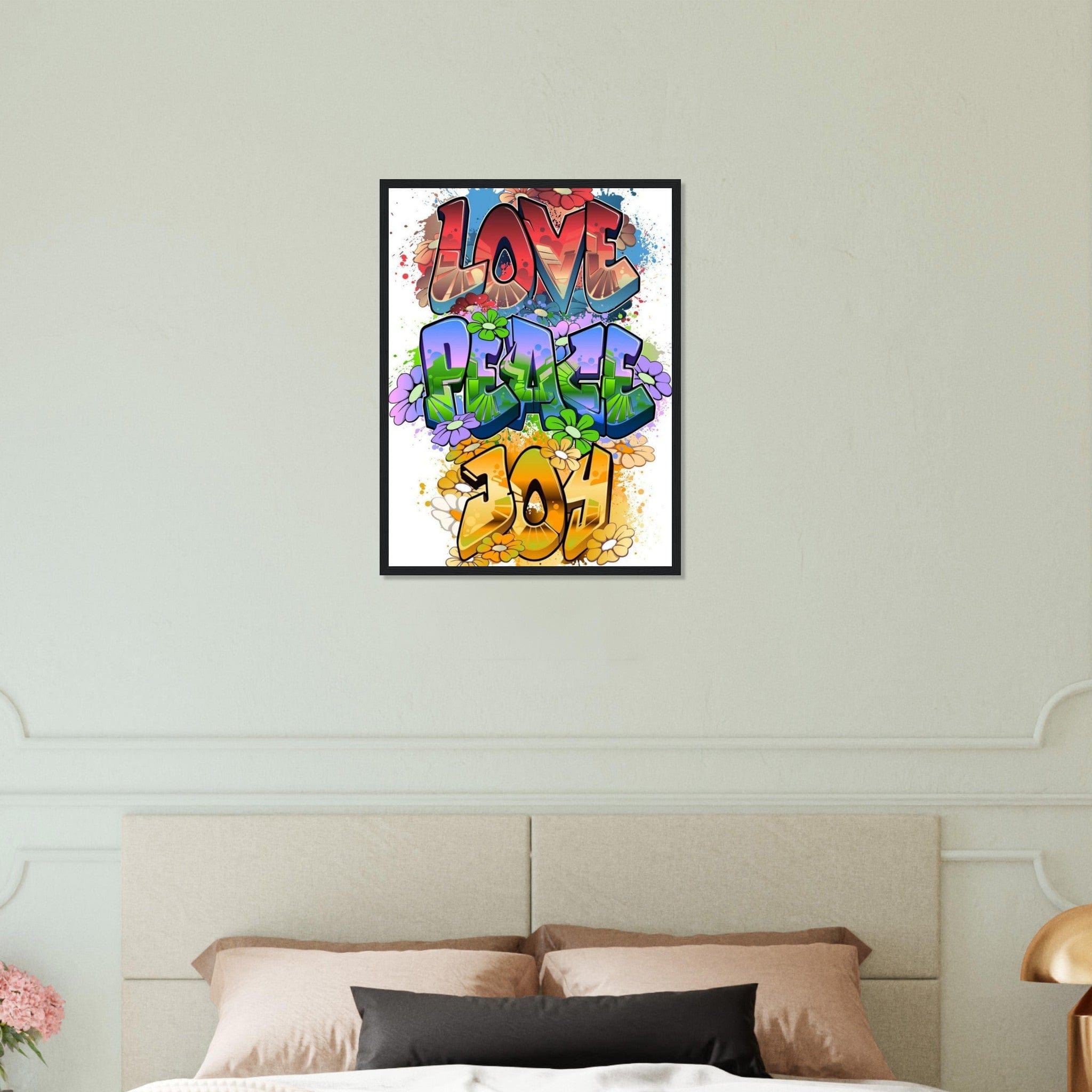 Gelato Print Material Tableau Graffiti Love