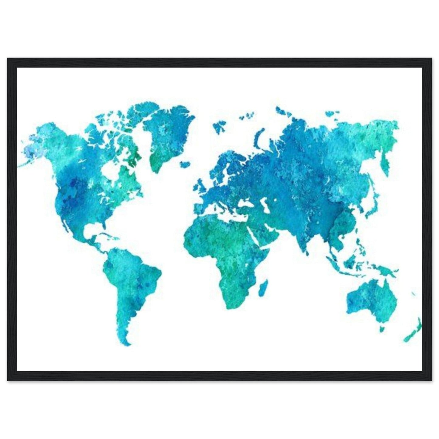Canvanation Print Material 45x60 cm / 18x24″ Tableau Planisphere Du Monde