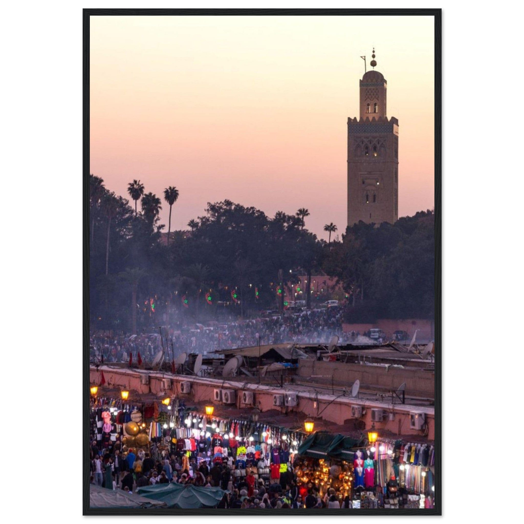 Canvanation Print Material 70x100 cm / 28x40″ Paysage Marocain En Peinture