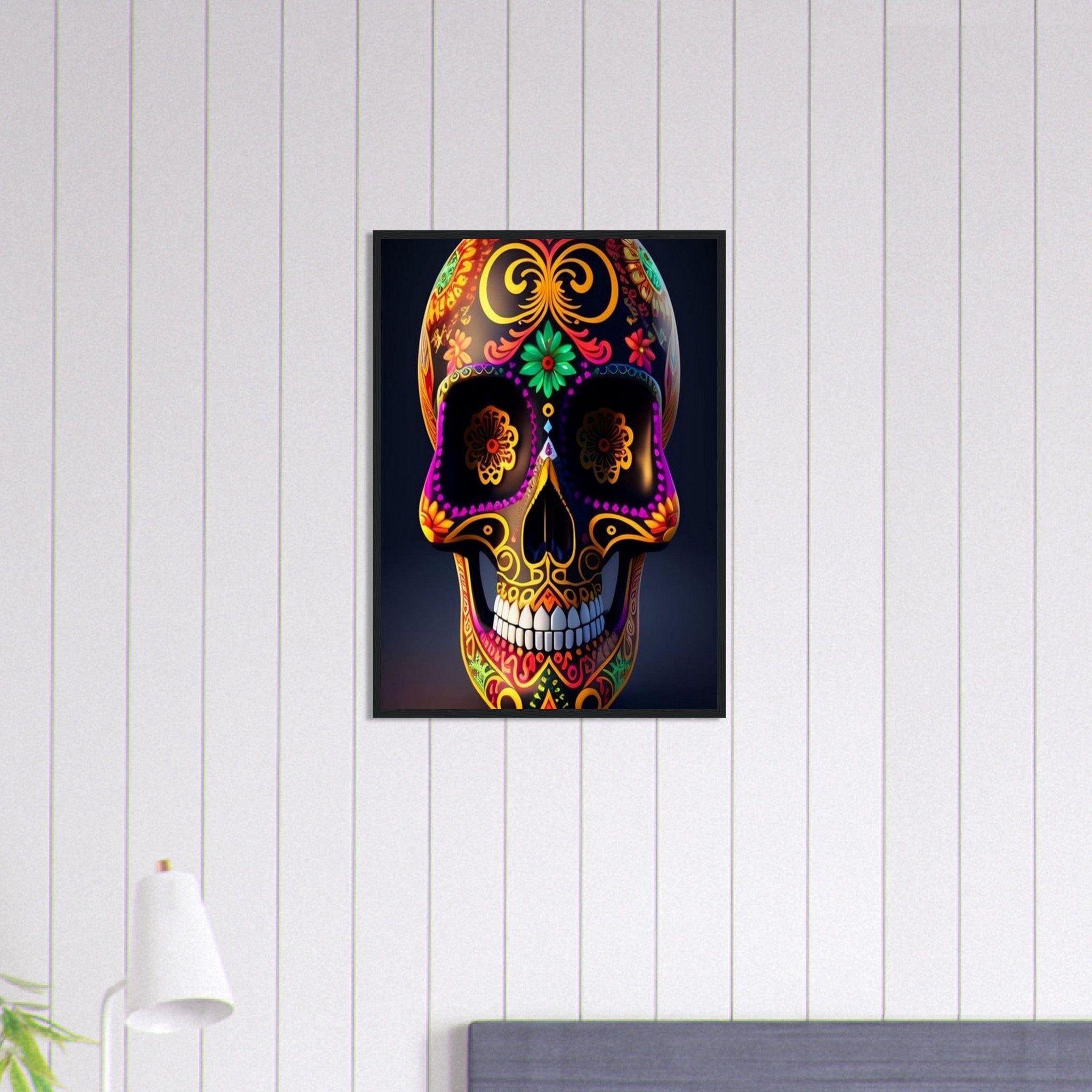 Canvanation Print Material 50x70 cm / 20x28″ Tableau Tête De Mort Mexicain