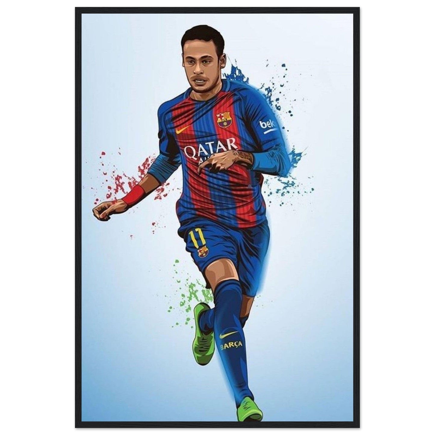 Canvanation Print Material Tableau Joueur De Foot Neymar Qatar